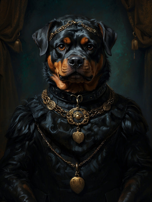 Unique Dog Art - Personalized Digital Portrait