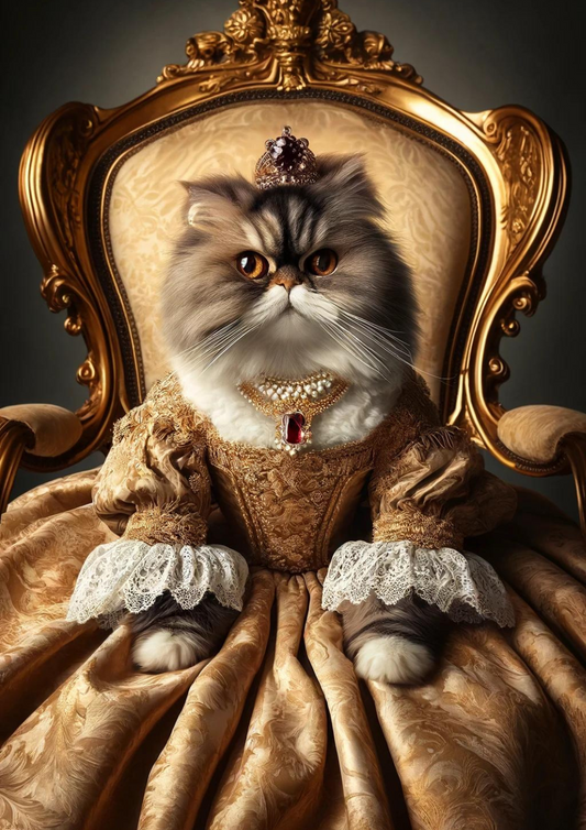 Personalized Pet Portrait - Royal costume - Renaissance art - Printable