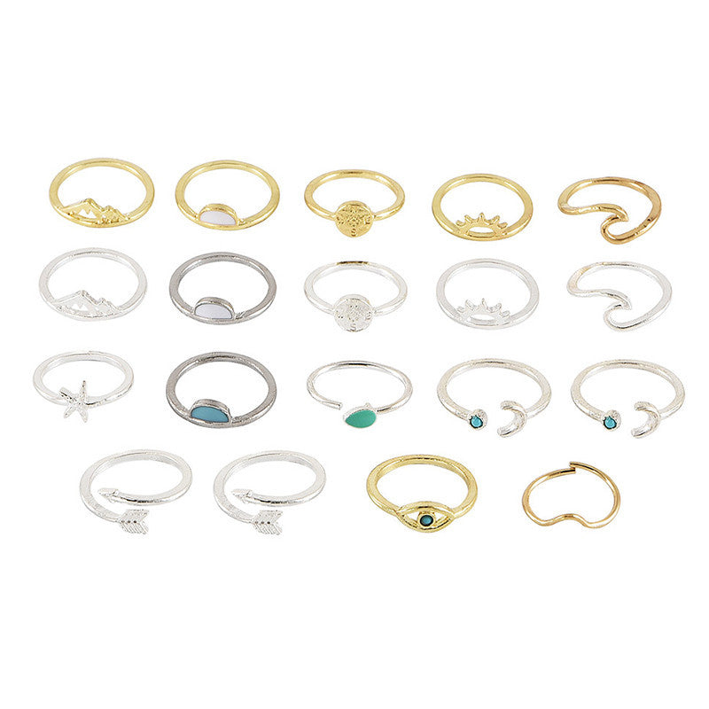 19 pieces / set of women's rings