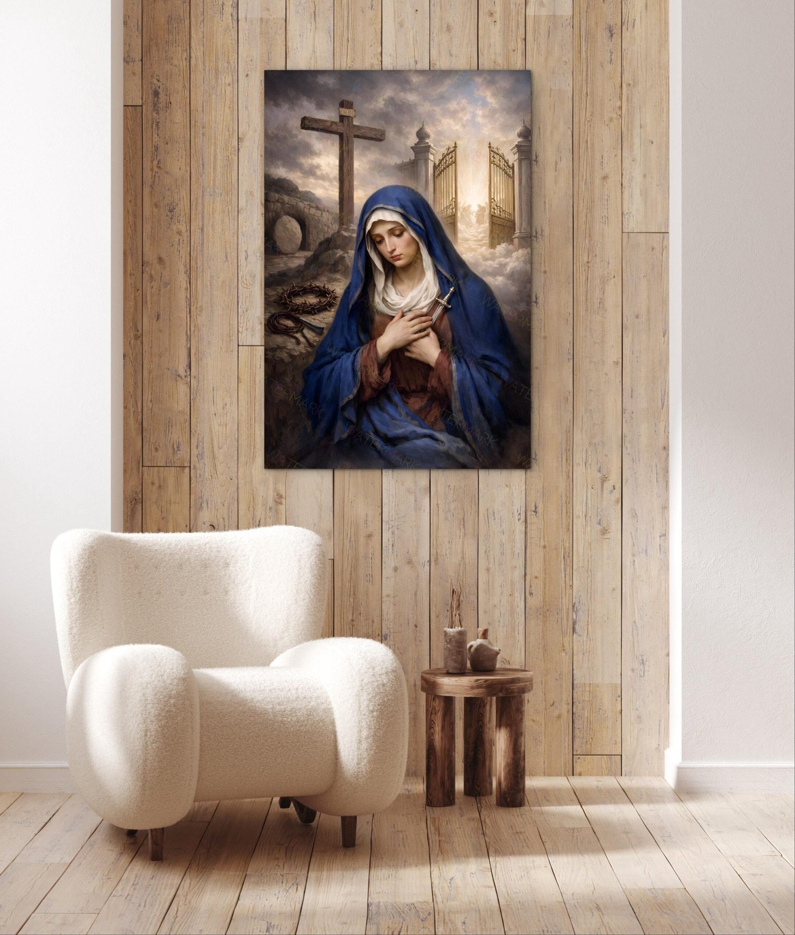 Co-Redemptrix Canvas Art | Mother of Sorrows, Marian Artwork - Image 6