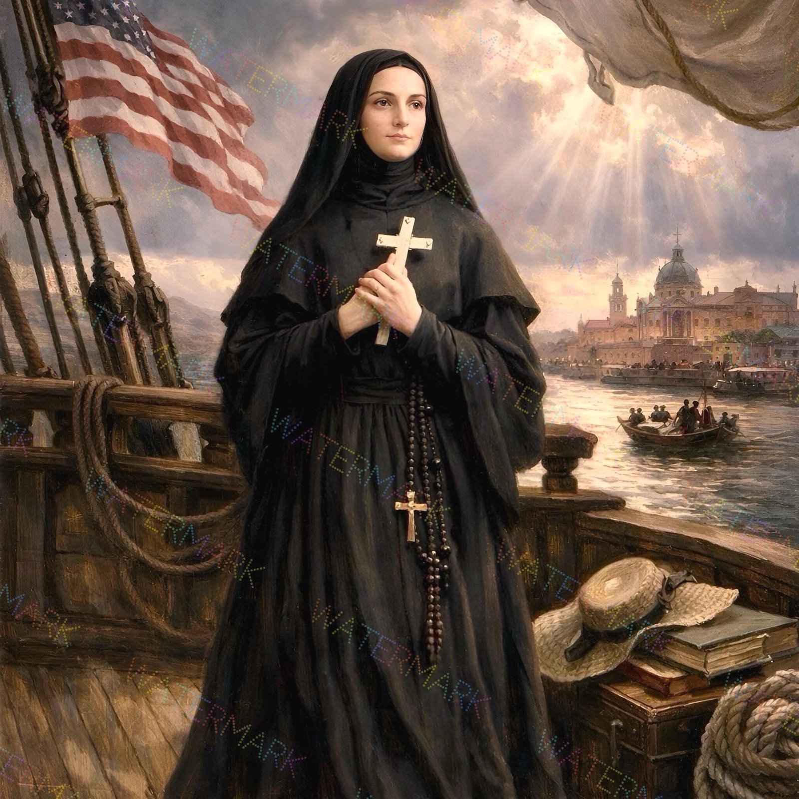 St. Frances Xavier Cabrini Canvas Art Picture | Catholic Saint Pictures