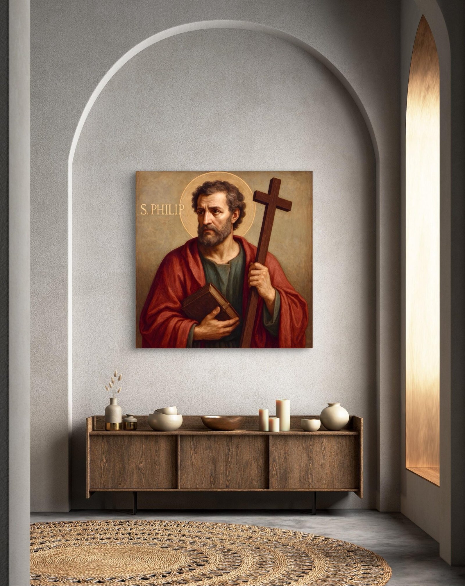 Saint Philip Canvas Art: Apostle & Martyr Devotional Wall Art - Image 3