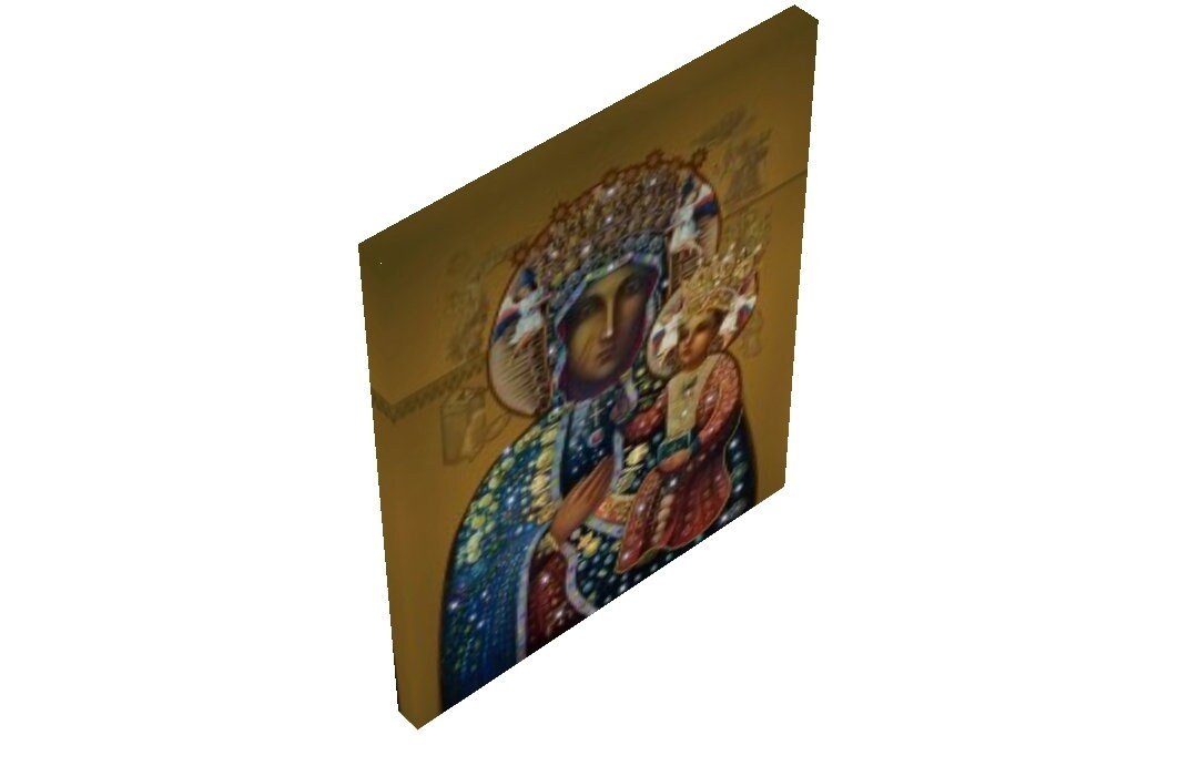 Our Lady of Czestochowa, Canvas Gifts, Blessed Virgin Mary Art, Jesus & Mary Paintings, - Image 3