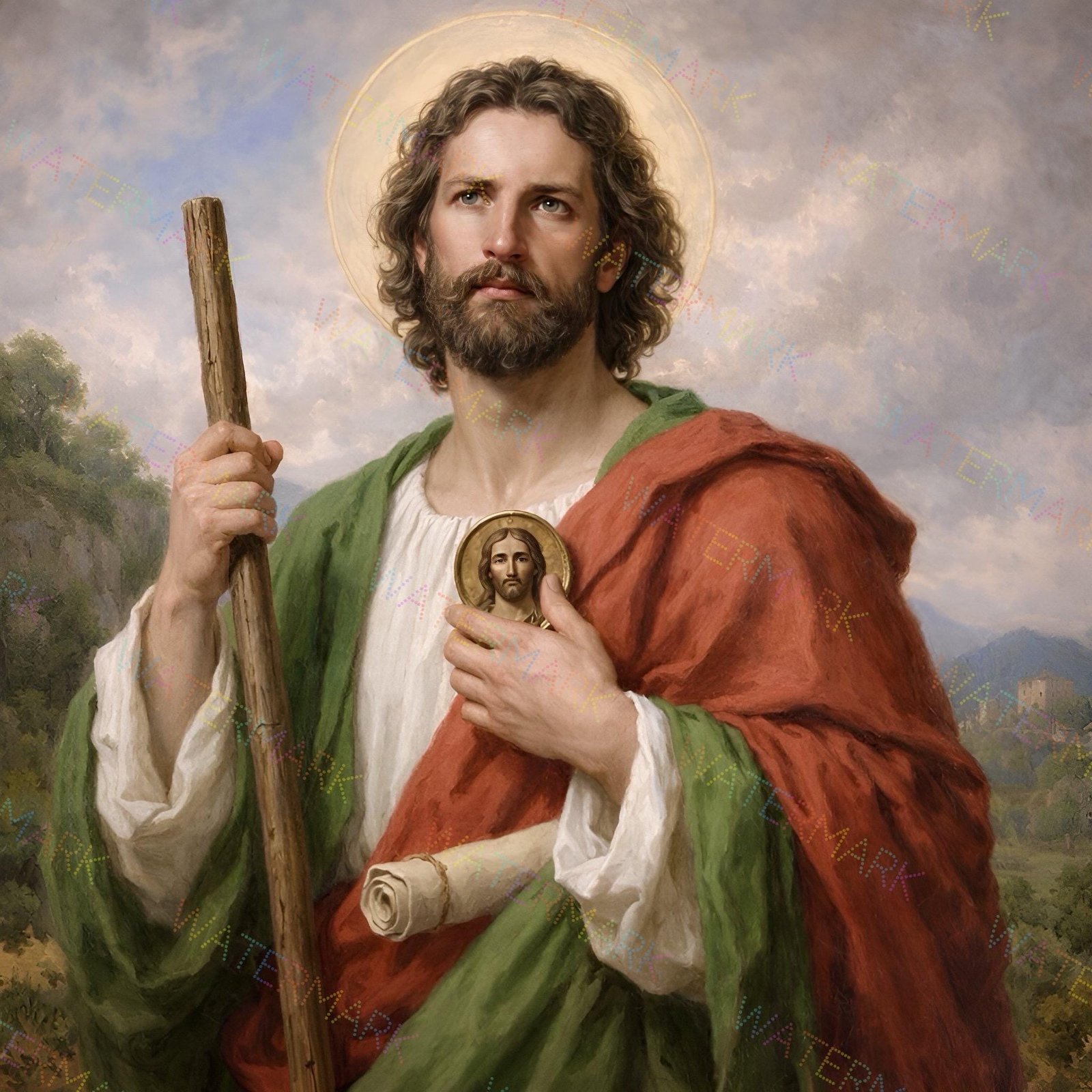 St. Jude Thaddeus Canvas Art | Apostle | Catholic Gift | Saint Picture