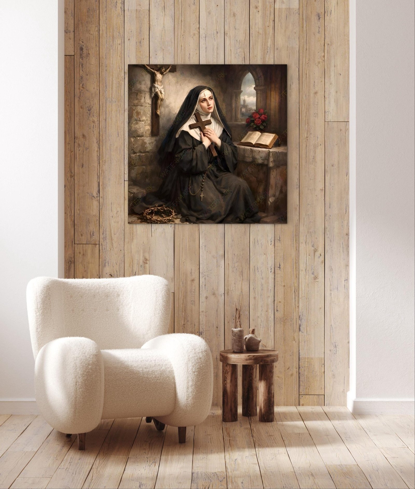 St. Rita of Cascia Canvas Art Picture | Catholic Saint Pictures | Patroness - Image 4