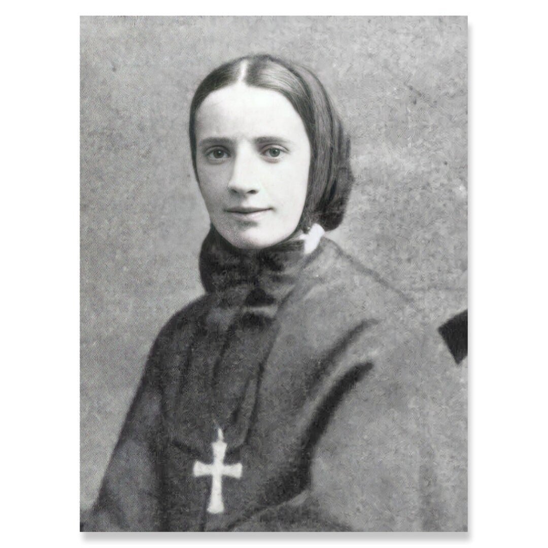 St. Francis Xavier Cabrini , Real Photo Art, Antique Photography Picture, Saint Canvas Art