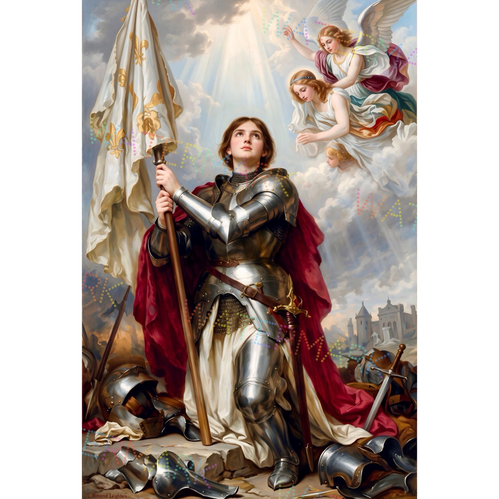 St. Joan of Arc Canvas | Catholic Courage & Strength Art