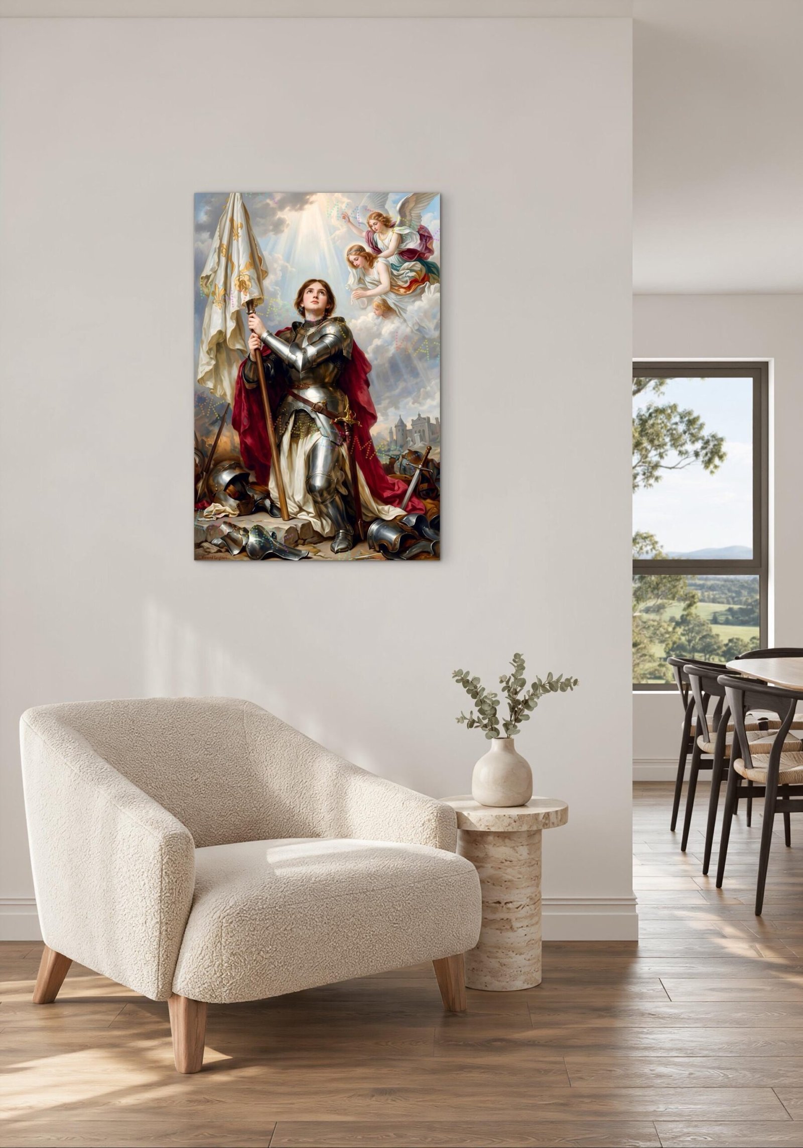 St. Joan of Arc Canvas | Catholic Courage & Strength Art - Image 2