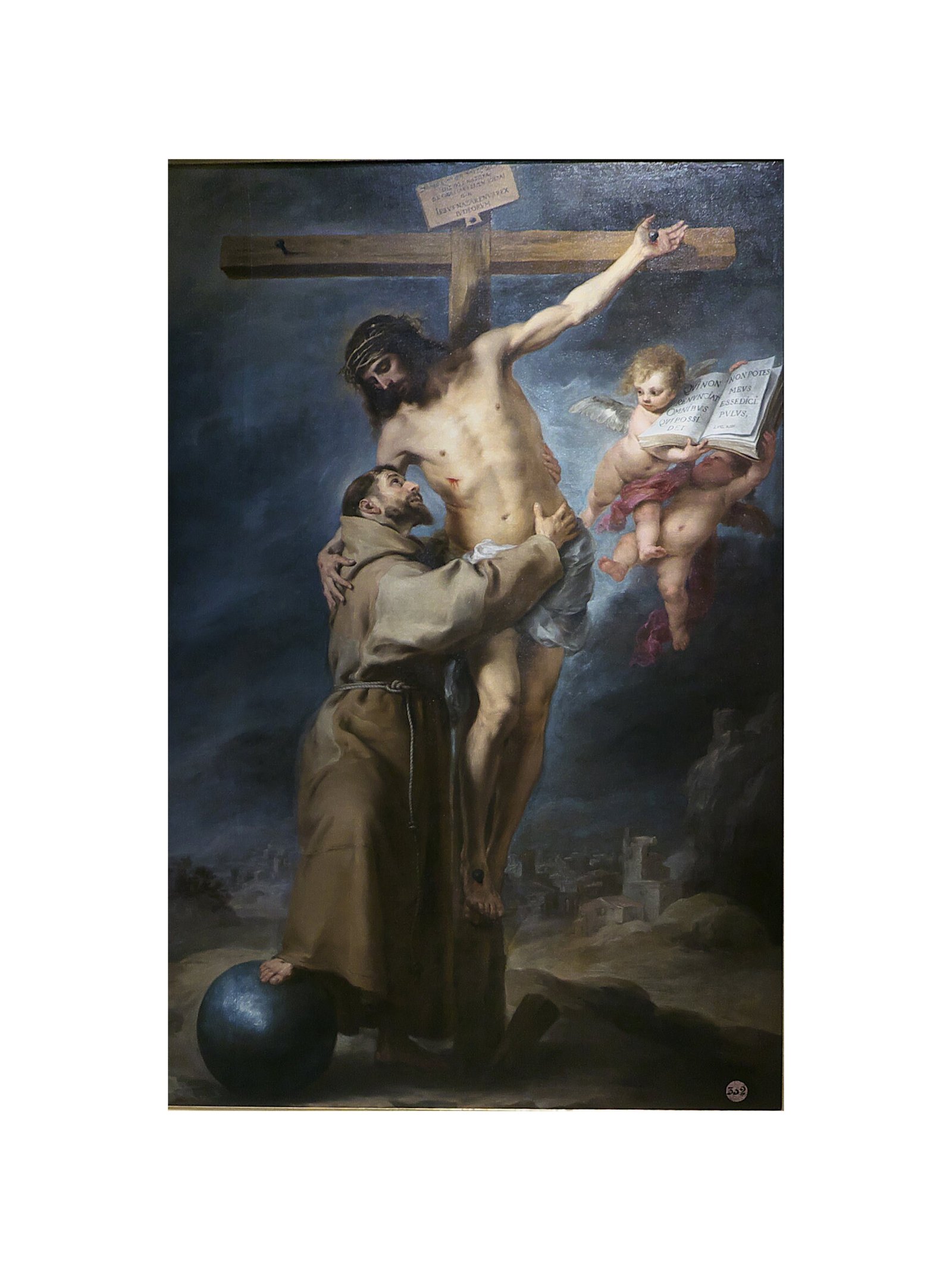 St. Francis Embracing Christ | Spanish Baroque Art by Bartolomé Esteban Murillo
