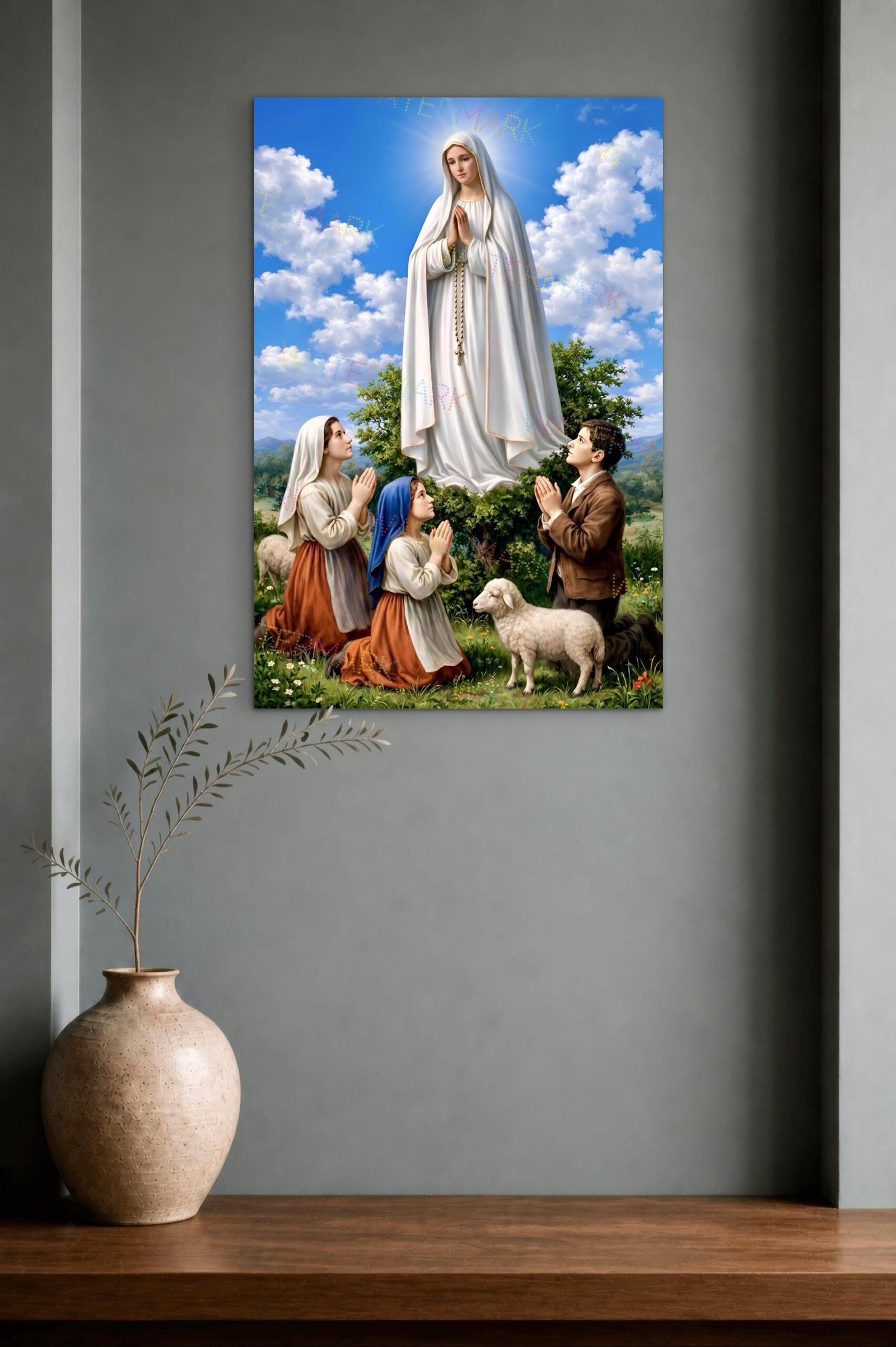 Our Lady of Fatima Canvas | Catholic Wall Art - Image 2