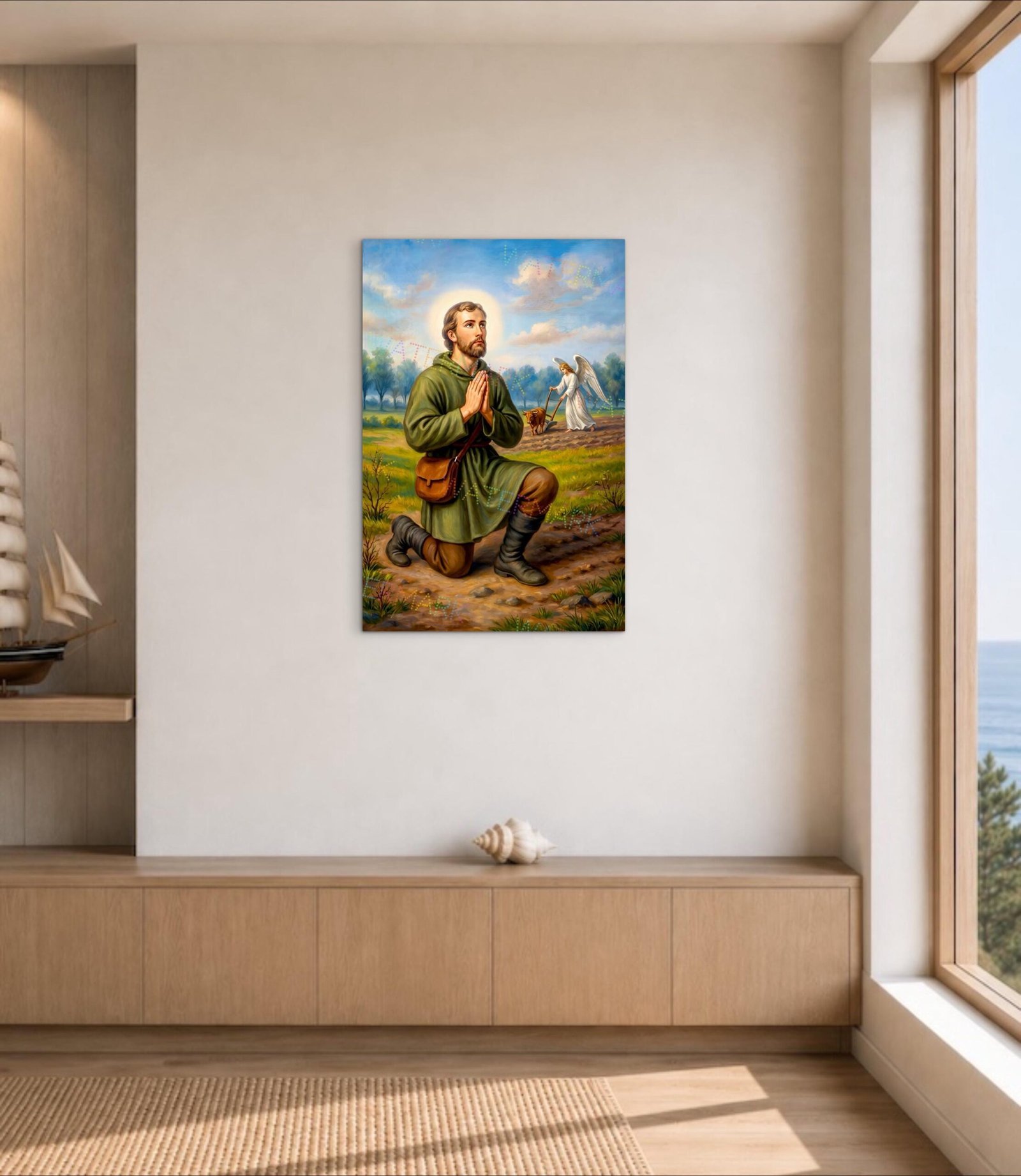 Saint Isidore Canvas | Patron Saint of Farmers - Image 5