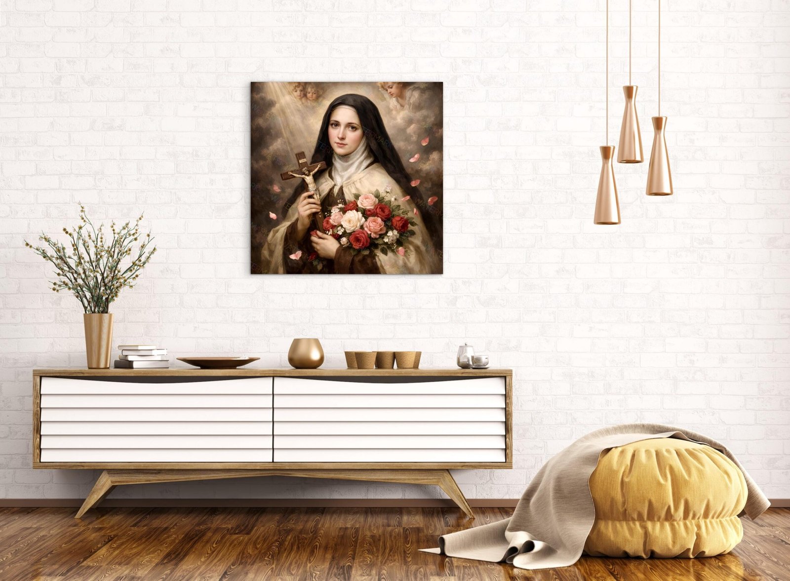 Saint Therese of Lisieux Canvas: Catholic Saint Wall Art - Image 5