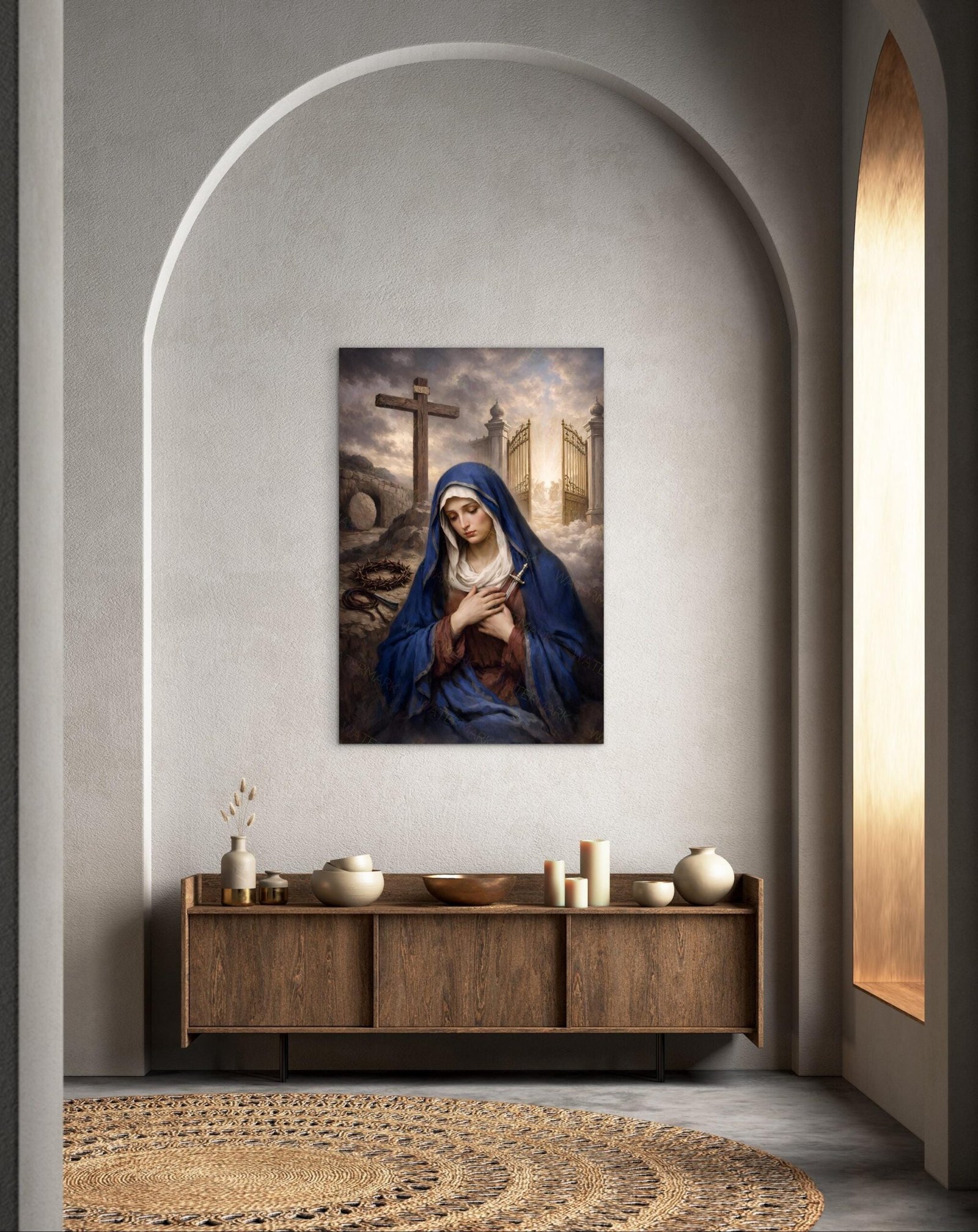 Co-Redemptrix Canvas Art | Mother of Sorrows, Marian Artwork - Image 4