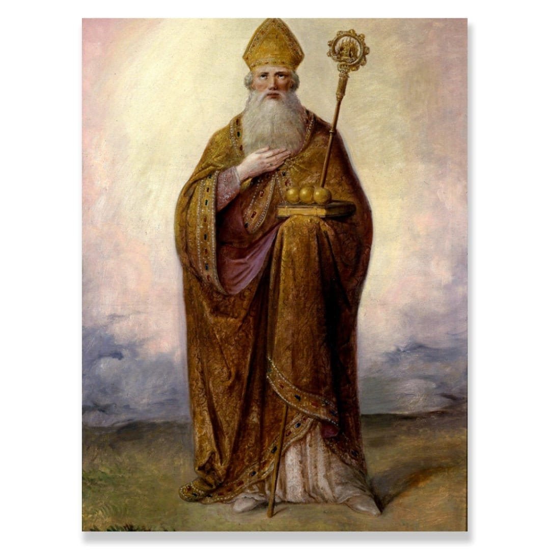 St. Nicholas Canvas Art Print: Catholic Saint Gift