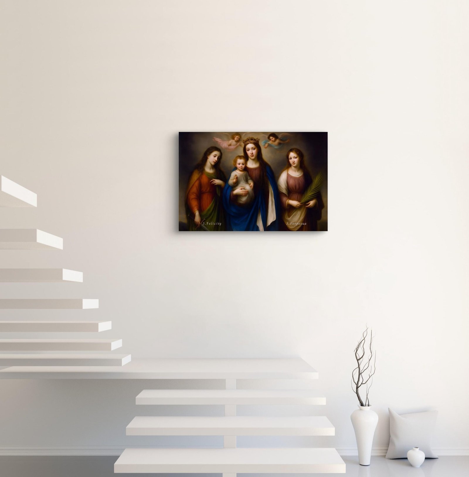 Saint Felicity and Perpetua Canvas Art: Catholic Religious Decor - Image 5