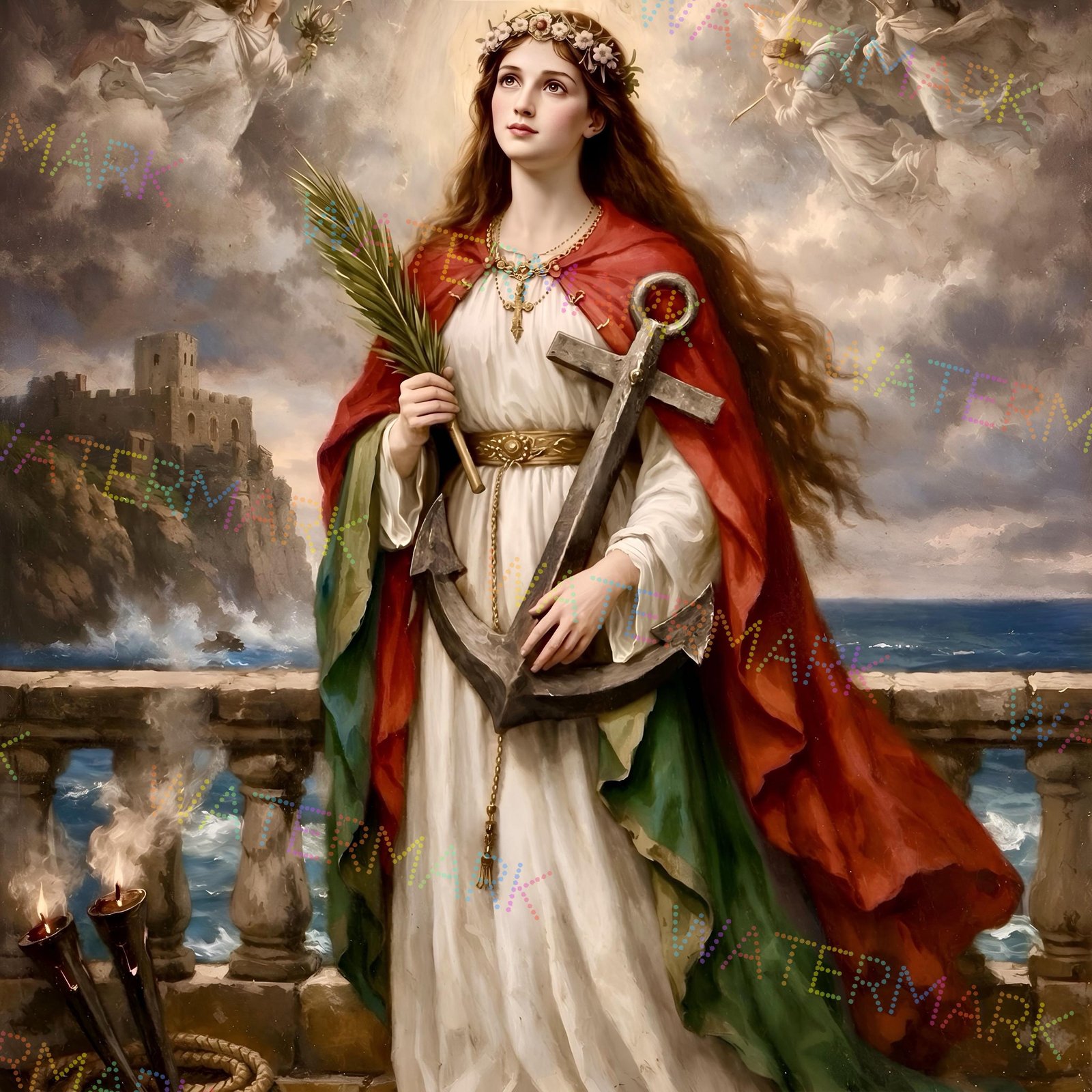 St. Philomena Canvas Art | Catholic Virgin Martyr Saint