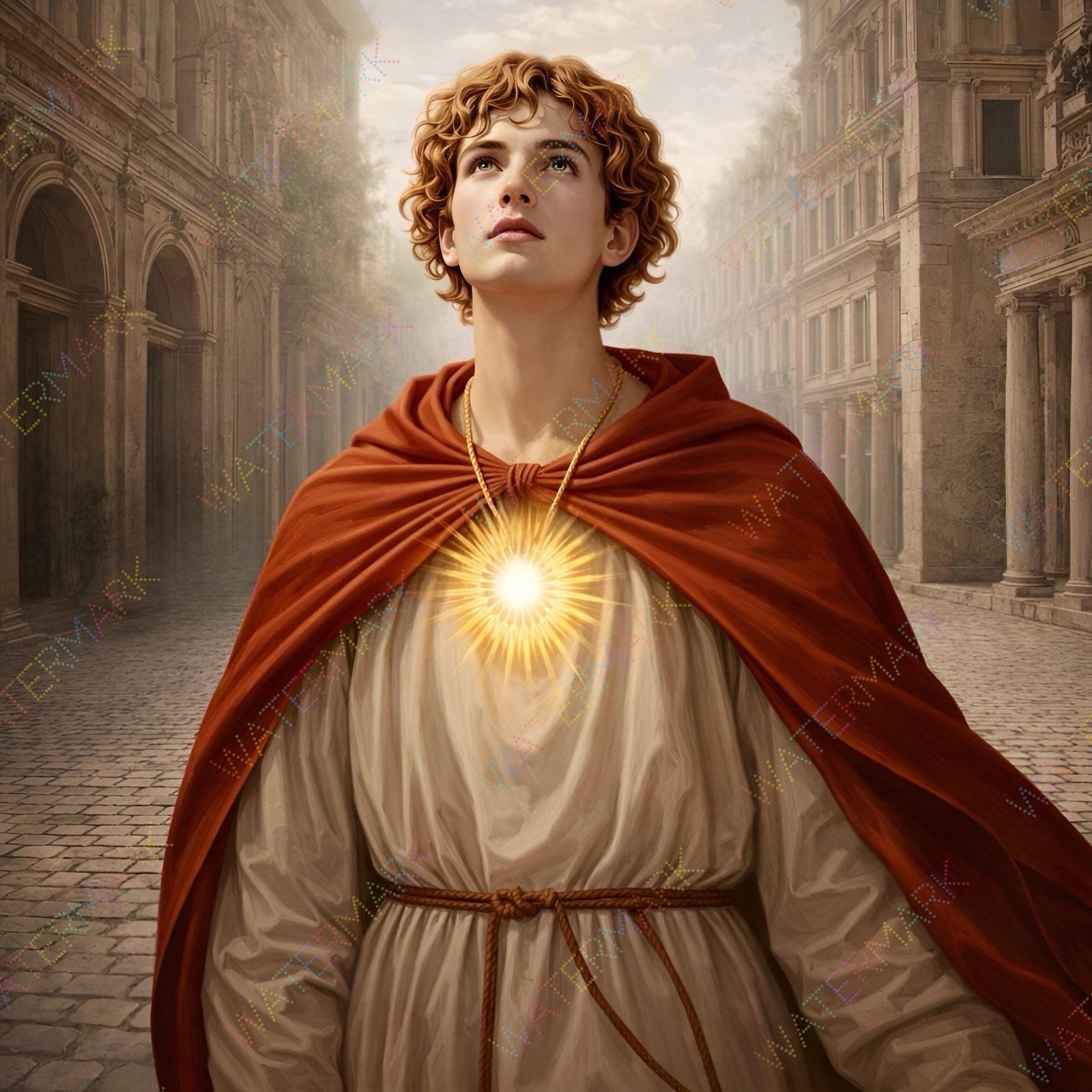 St. Tarcisius Martyr Canvas: Catholic Saint of the Eucharist