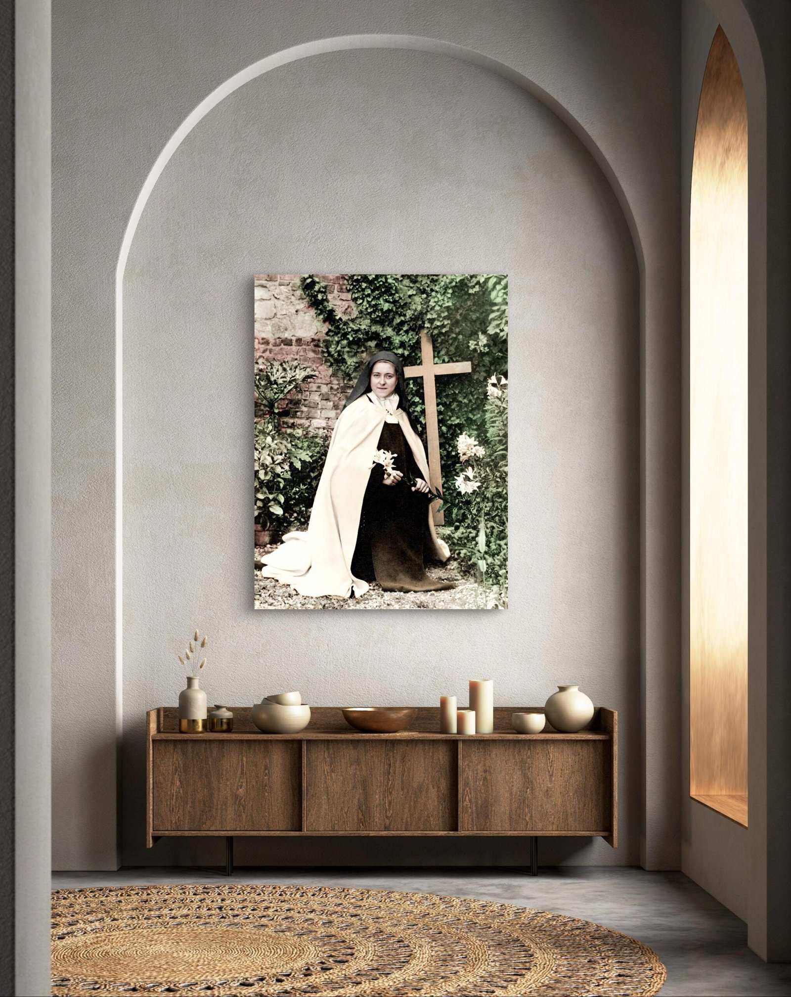 St. Thérèse of Lisieux Canvas Print: The Little Flower, Restored Photo Art - Image 4