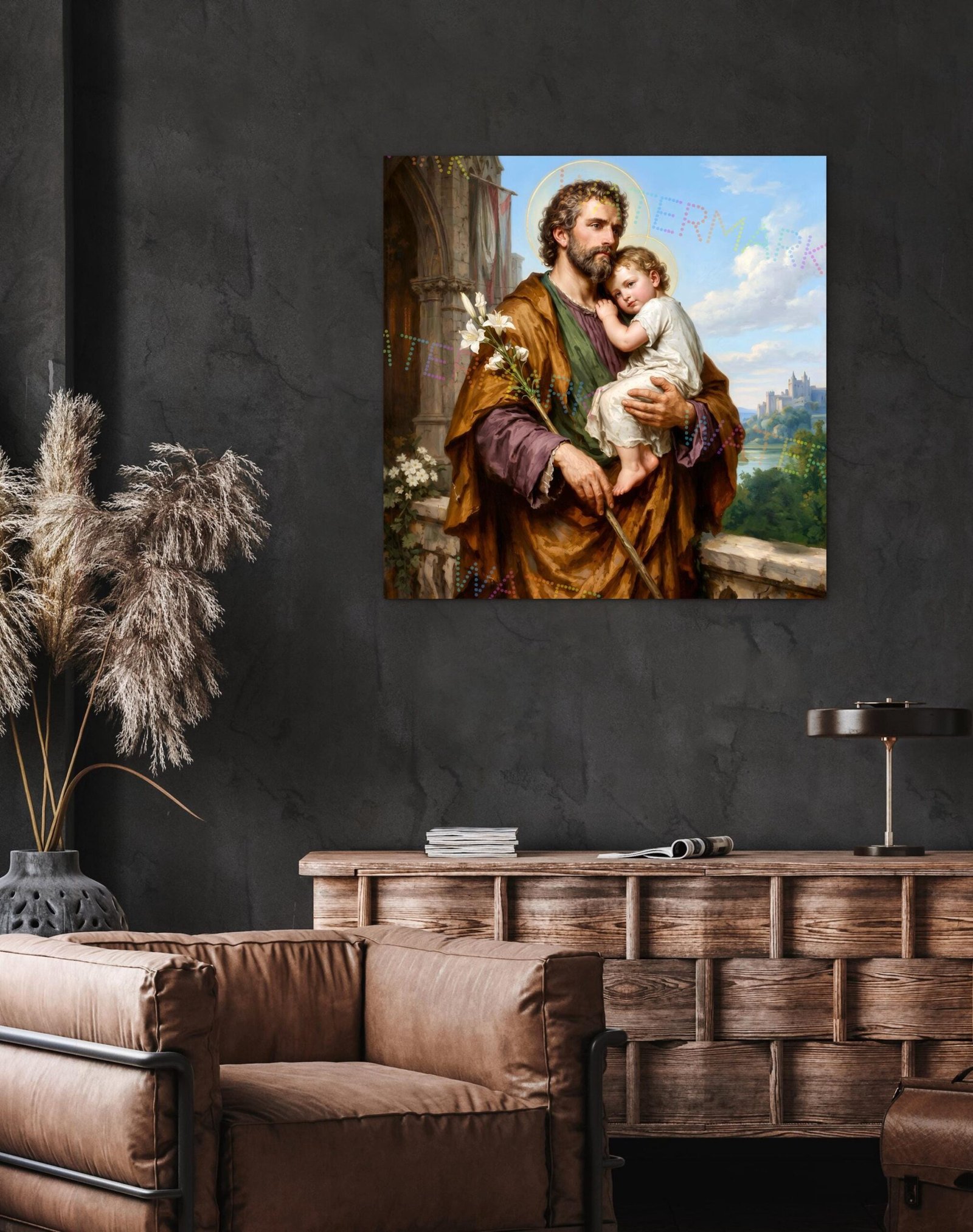 St. Joseph Canvas Art: Child Jesus, Catholic Gift - Image 2