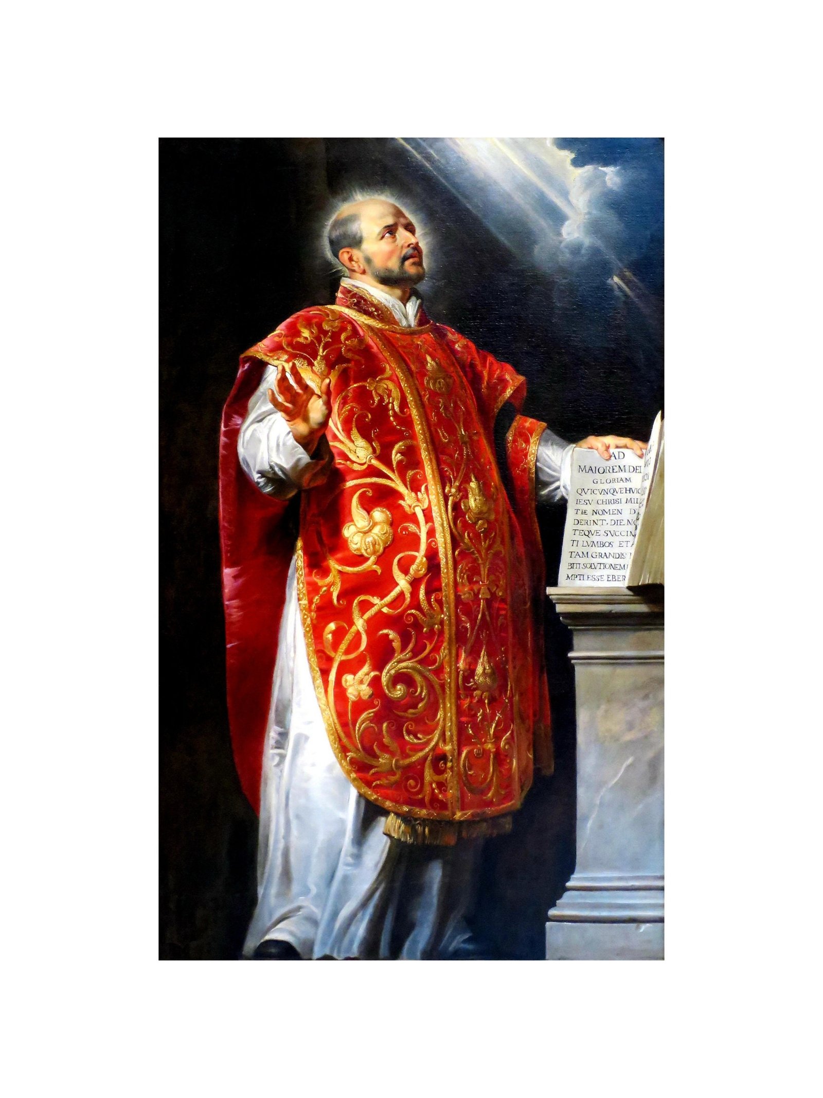 St. Ignatius Loyola Canvas Art: Catholic Fine Art Print