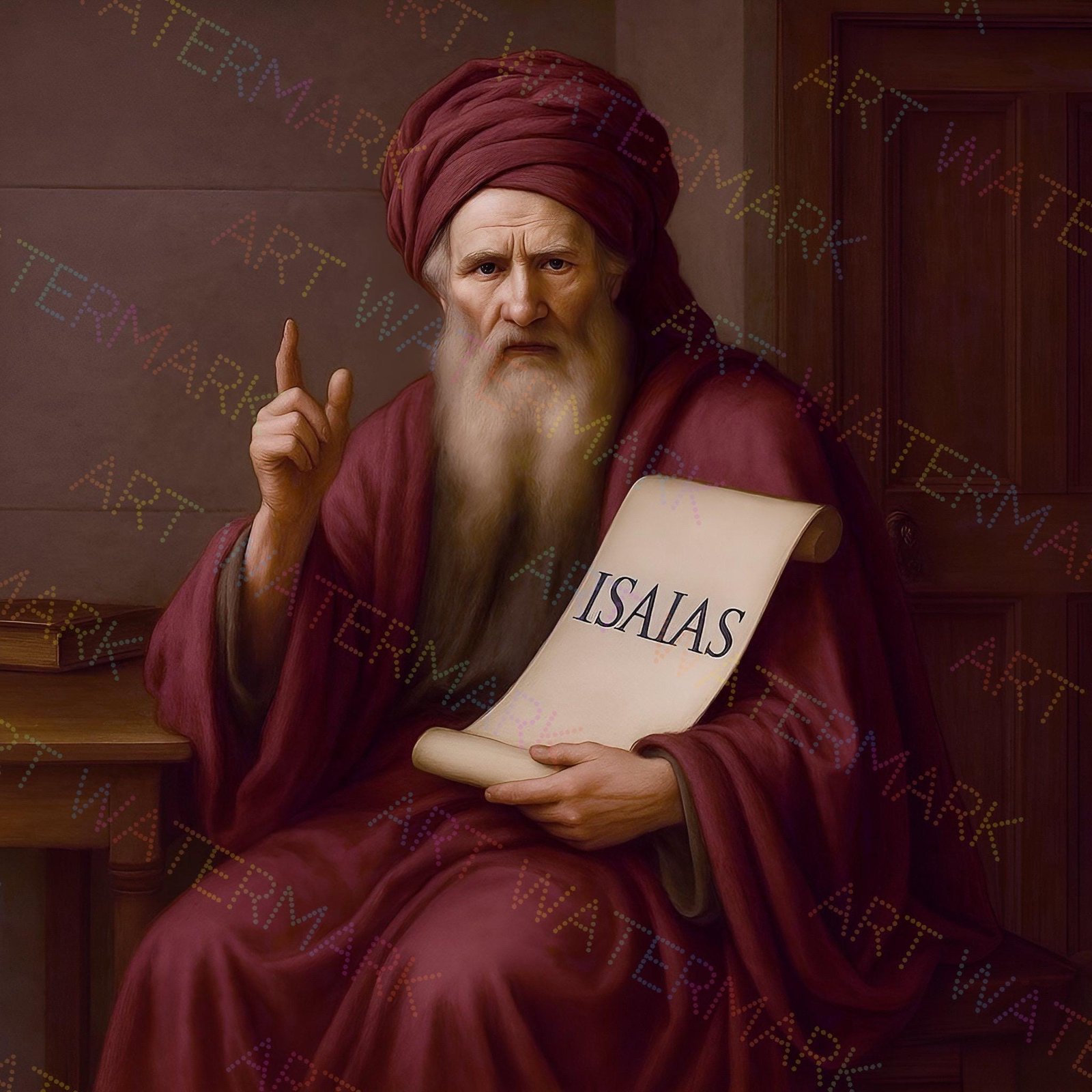 Prophet Isaiah Canvas Print: Christian Bible Wall Art