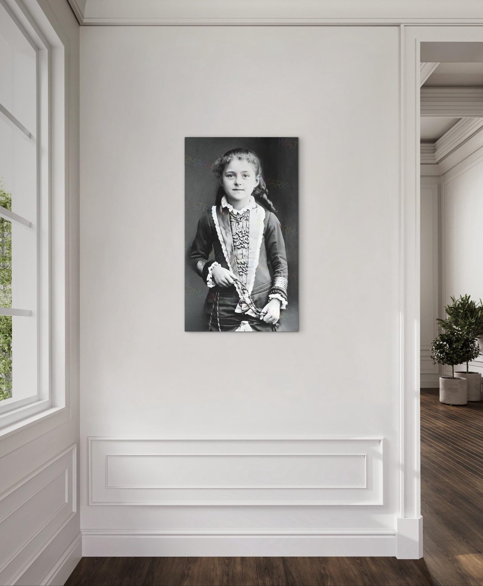 St. Thérèse of Lisieux Childhood Portrait | Restored Catholic Canvas - Image 2