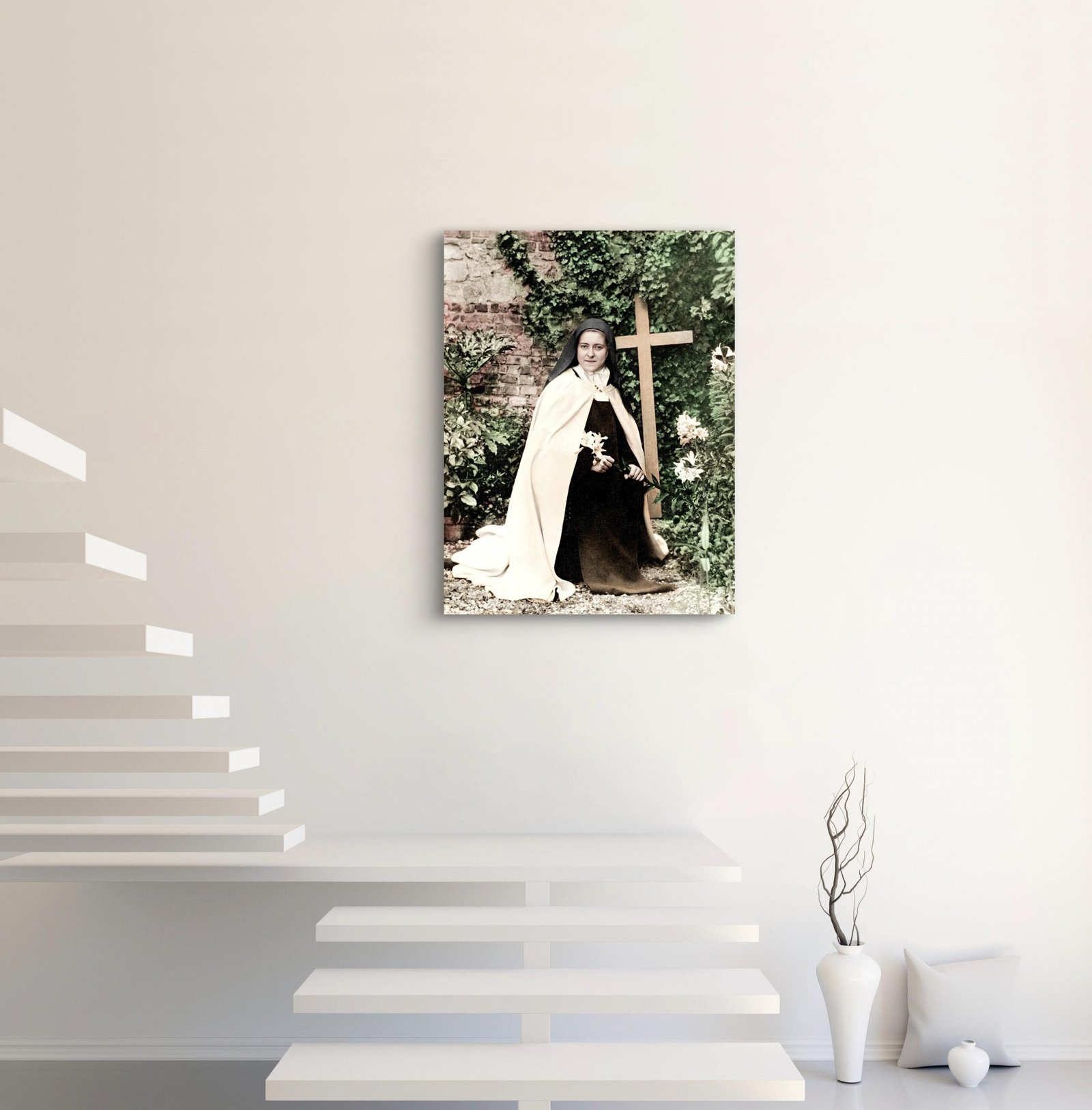 St. Thérèse of Lisieux Canvas Print: The Little Flower, Restored Photo Art - Image 5