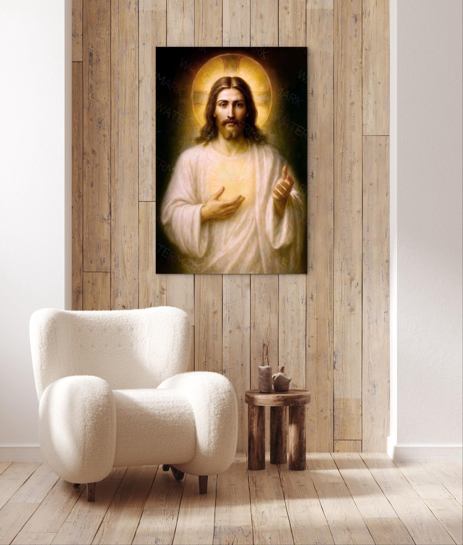 Risen Christ Digital Download | Resurrection of Jesus Printable Art | Christian Wall Decor | Easter Scripture Artwork