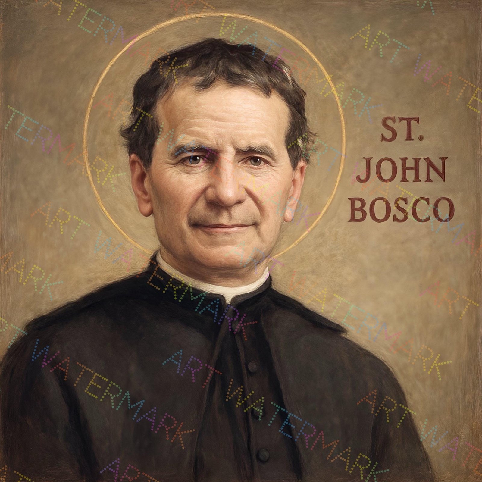 St. John Bosco Canvas Art: Catholic Saint Picture
