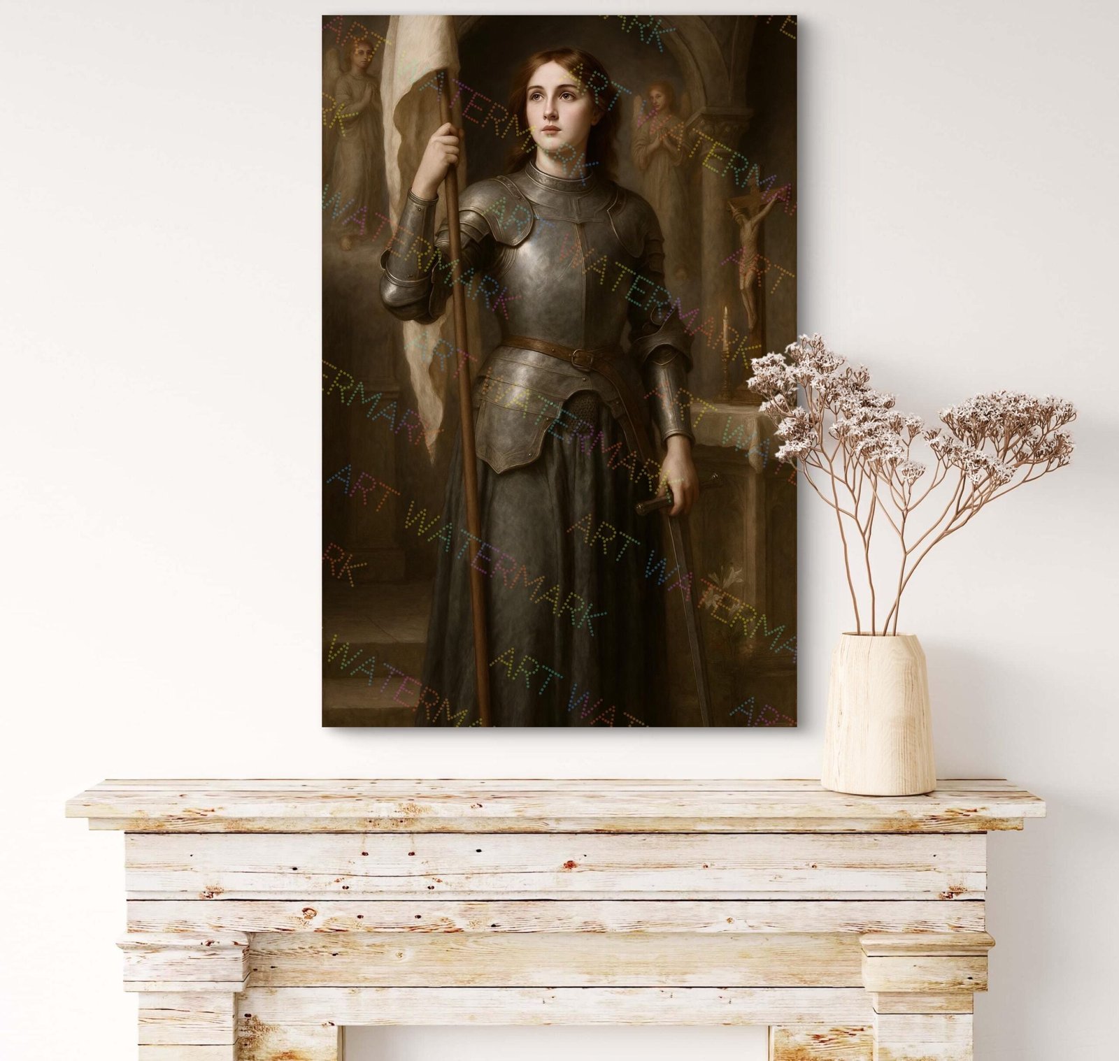 St. Joan of Arc Digital Print, Saint Wall Art, Catholic Wall Art, Digital Download - Image 3