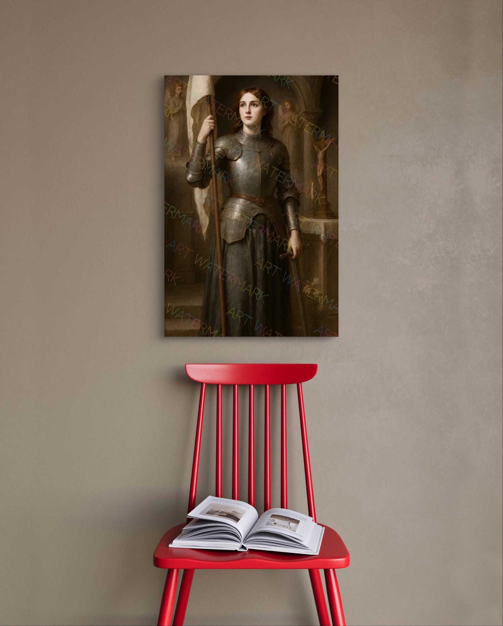 St. Joan of Arc Digital Print, Saint Wall Art, Catholic Wall Art, Digital Download - Image 4