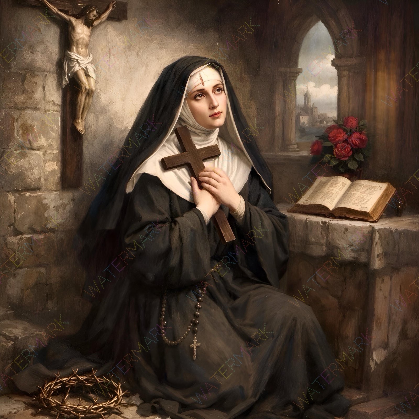St. Rita of Cascia Canvas Art Picture | Catholic Saint Pictures | Patroness