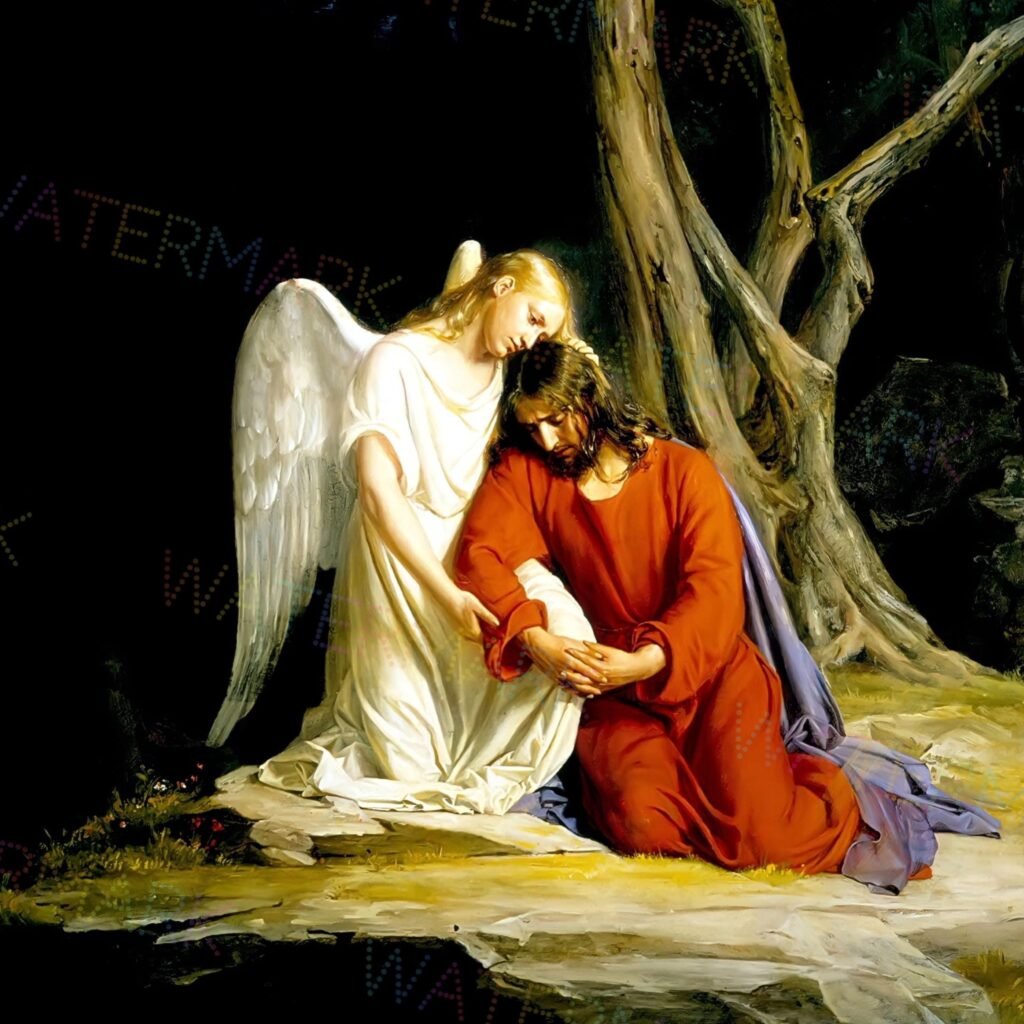 Jesus Agony in the Garden Canvas Wall Art by Carl Bloch