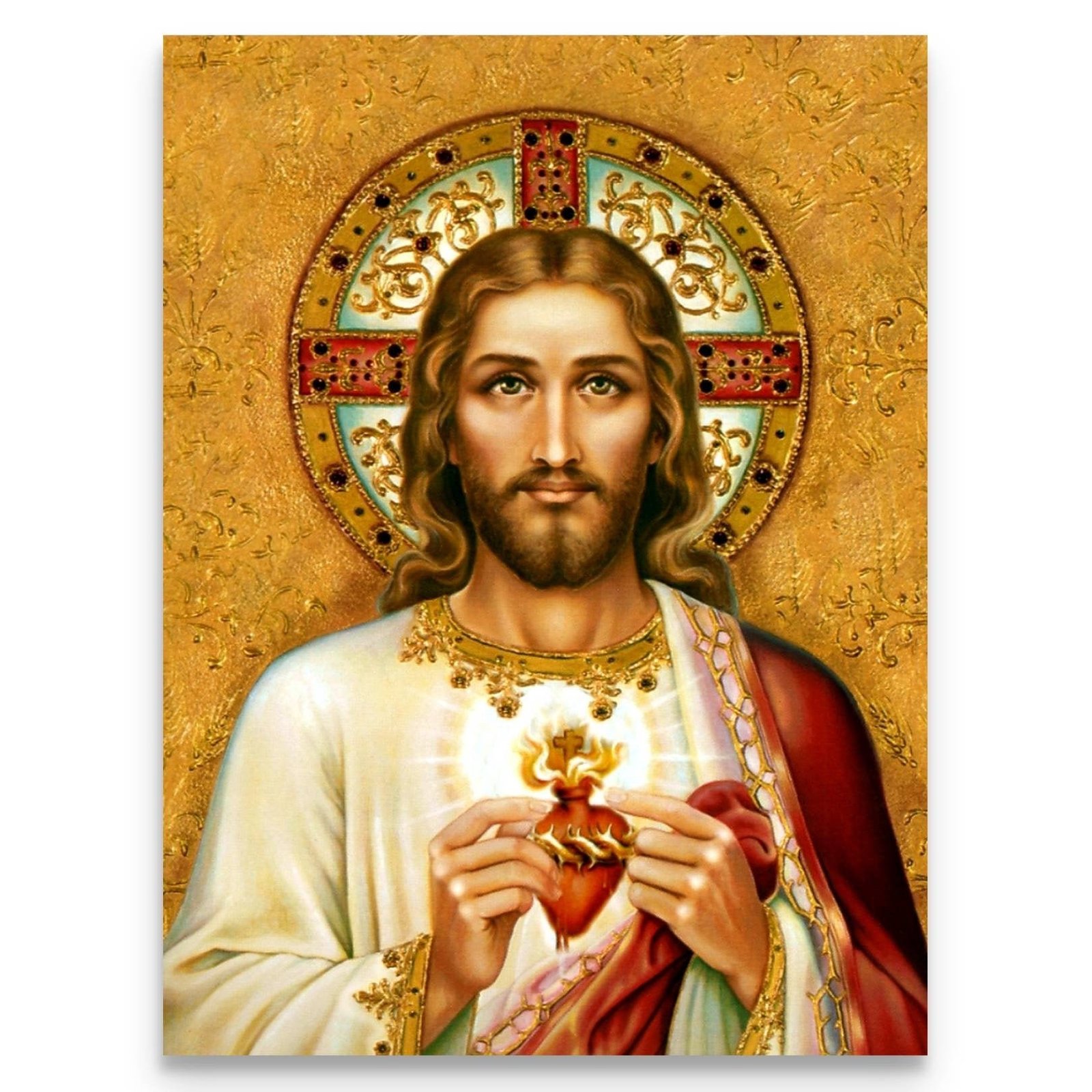 Sacred Heart of Jesus Canvas Art: Catholic Wall Decor
