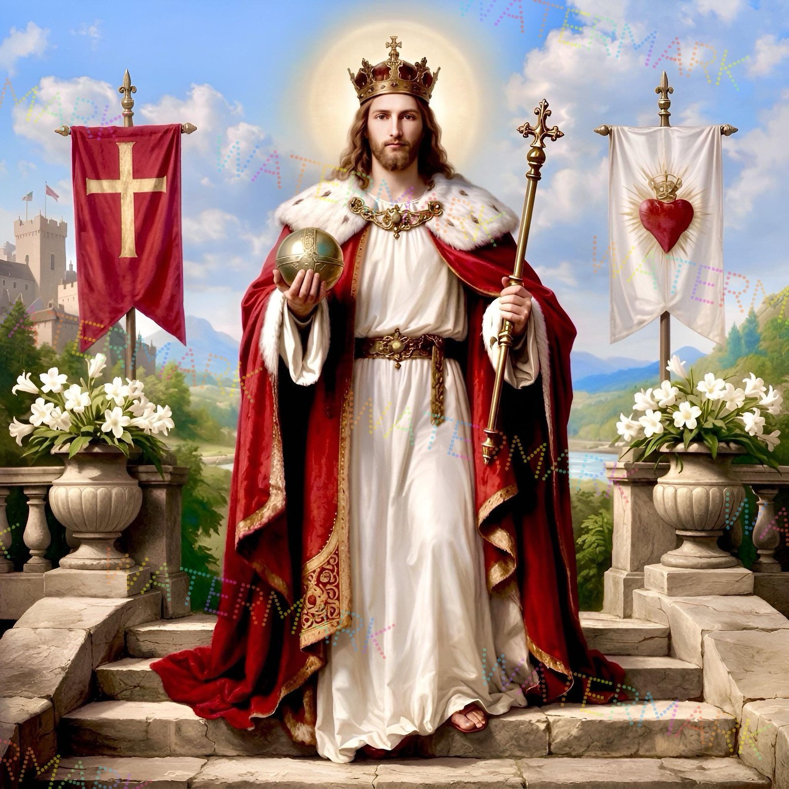 Christ the King Canvas Art: Jesus Christ Lord Wall Decor
