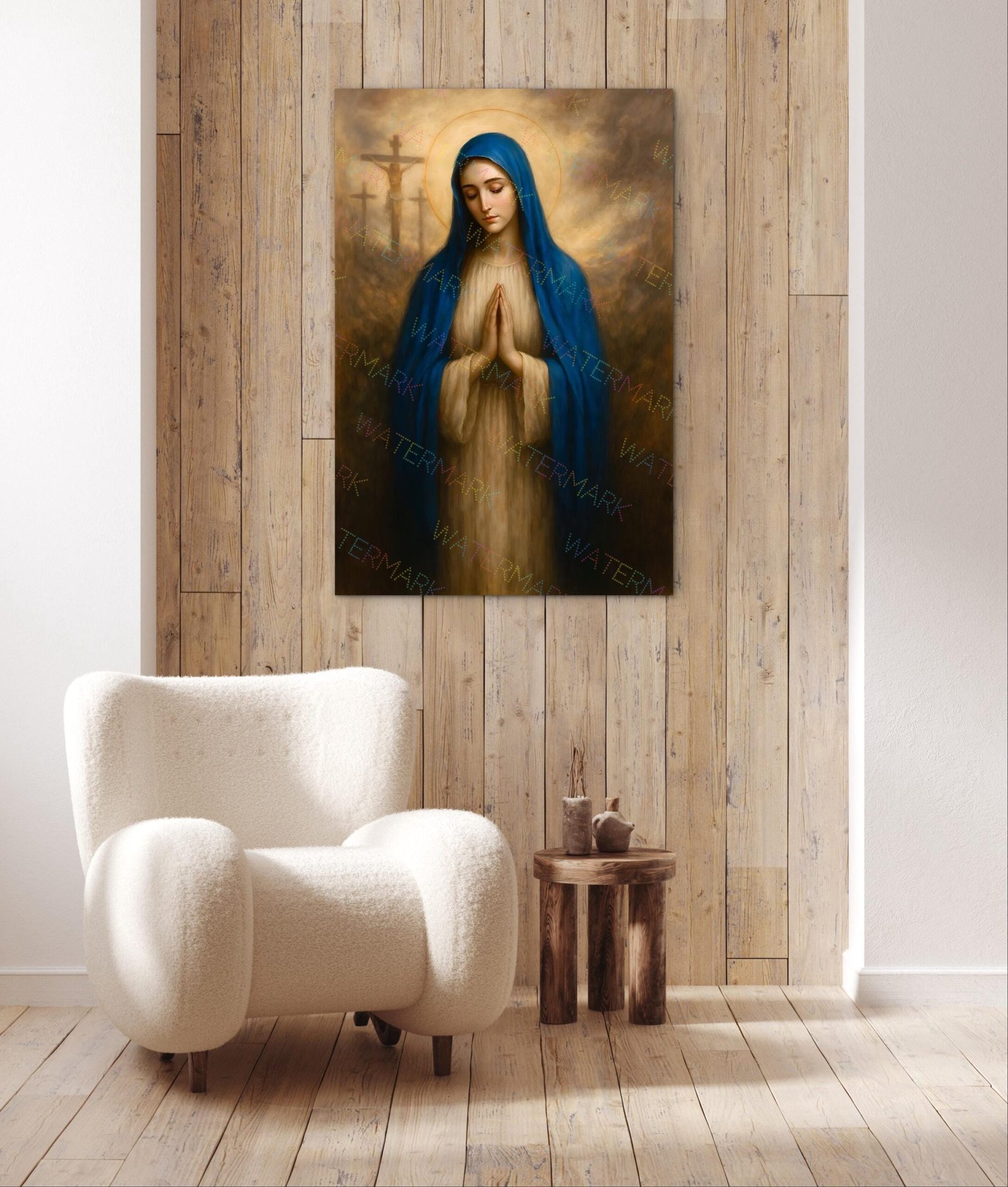 Our Lady of Sorrows (Mater Dolorosa) Digital Download | Catholic Mary Printable Wall Art | Seven Sorrows Marian Picture Prayer Room Decor - Image 4