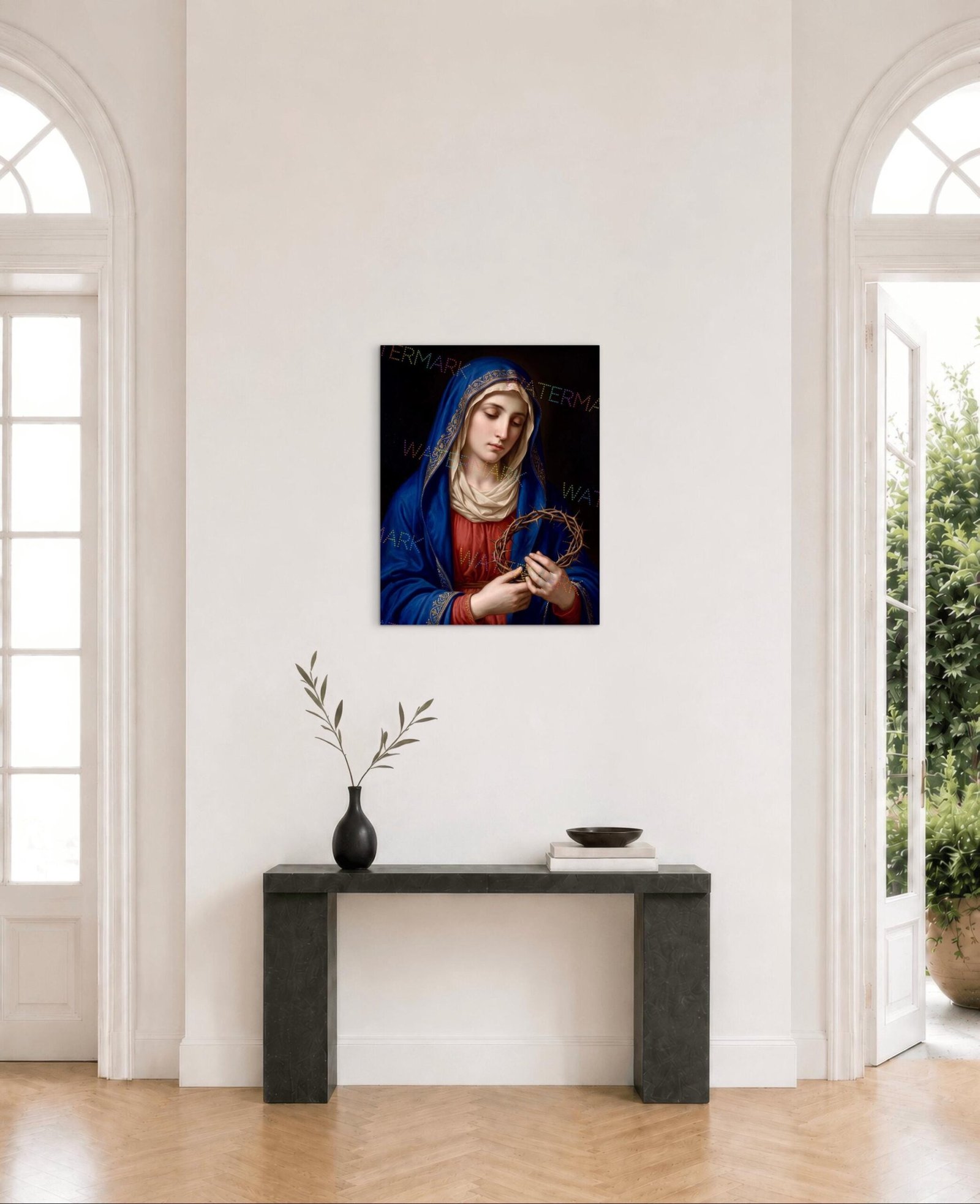 Our Lady of Sorrows Canvas Print: Virgin Mary with Crown of Thorns - Image 6