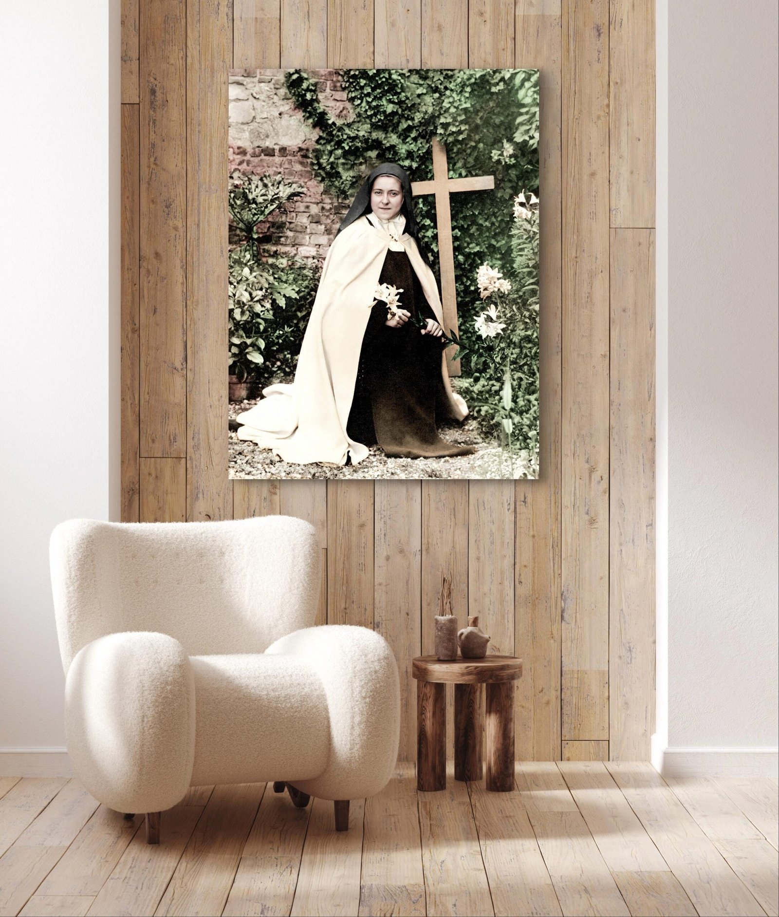 St. Thérèse of Lisieux Canvas Print: The Little Flower, Restored Photo Art - Image 3