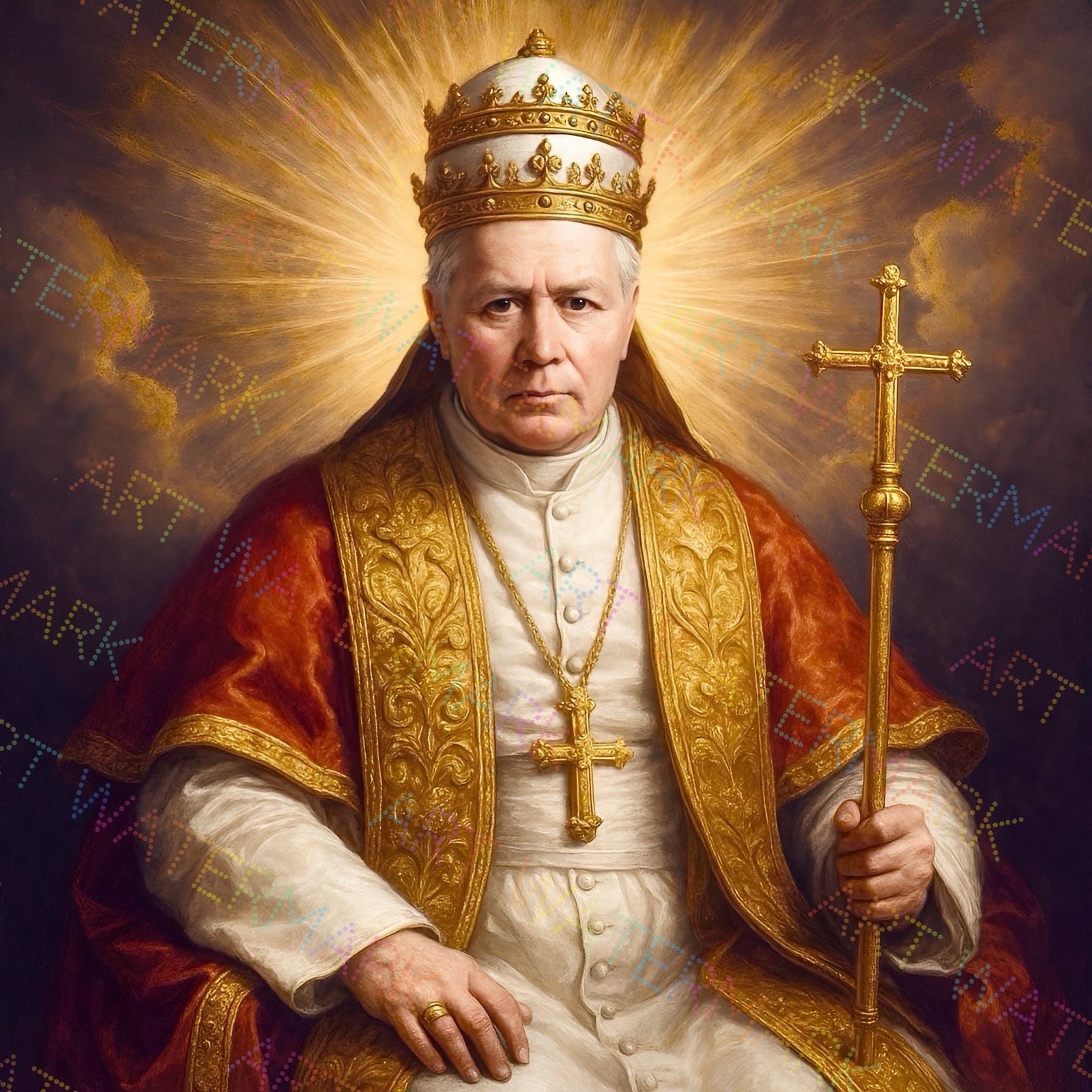 St. Pius X Canvas Art | Pope | Saint Pictures | Catholic Gift | Saint Artwork