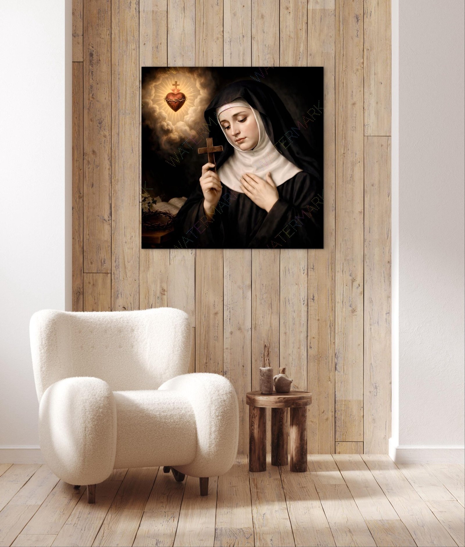 St. Margaret Mary Alacoque Canvas Art: Sacred Heart of Jesus, Catholic Gift - Image 6
