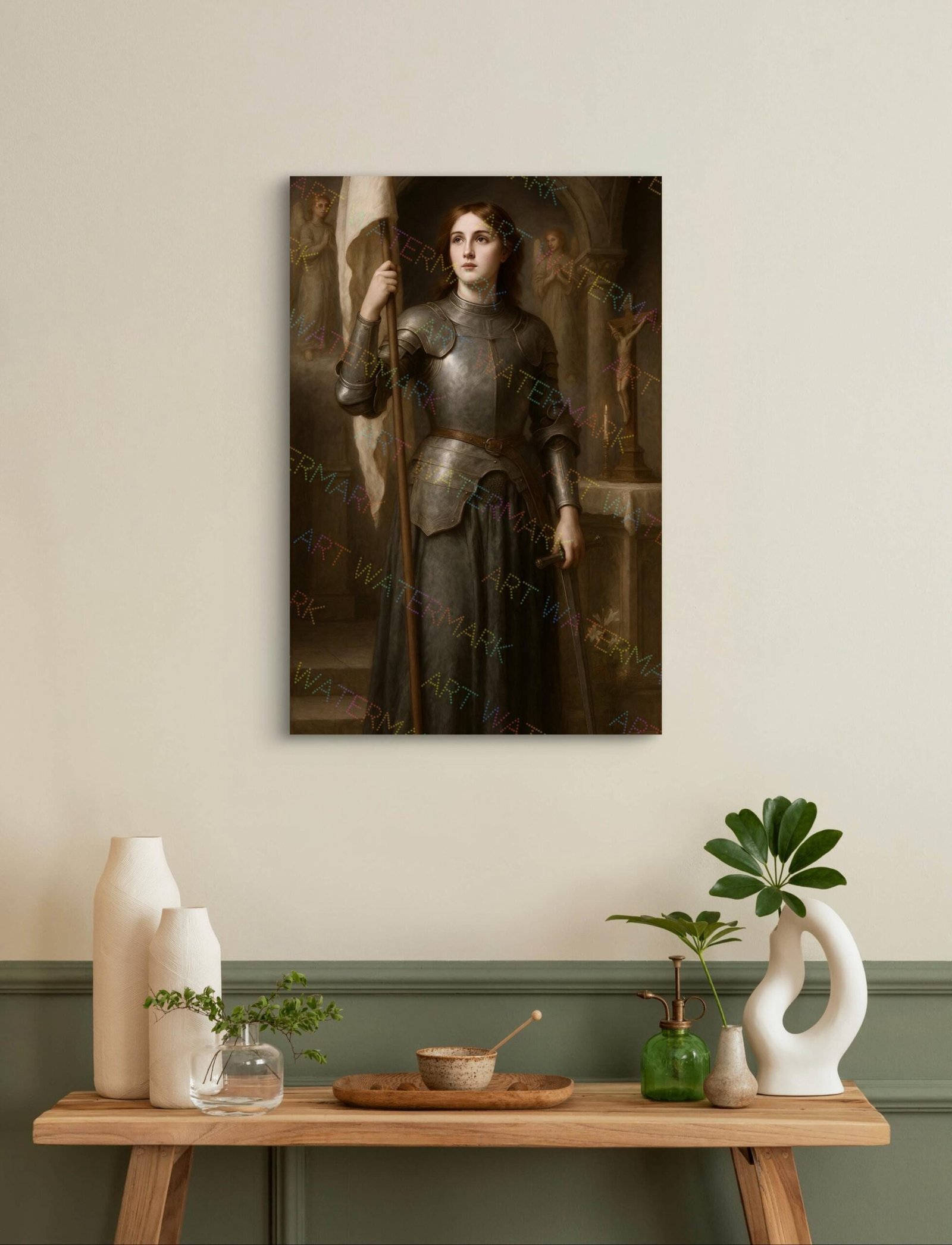 St. Joan of Arc Digital Print, Saint Wall Art, Catholic Wall Art, Digital Download