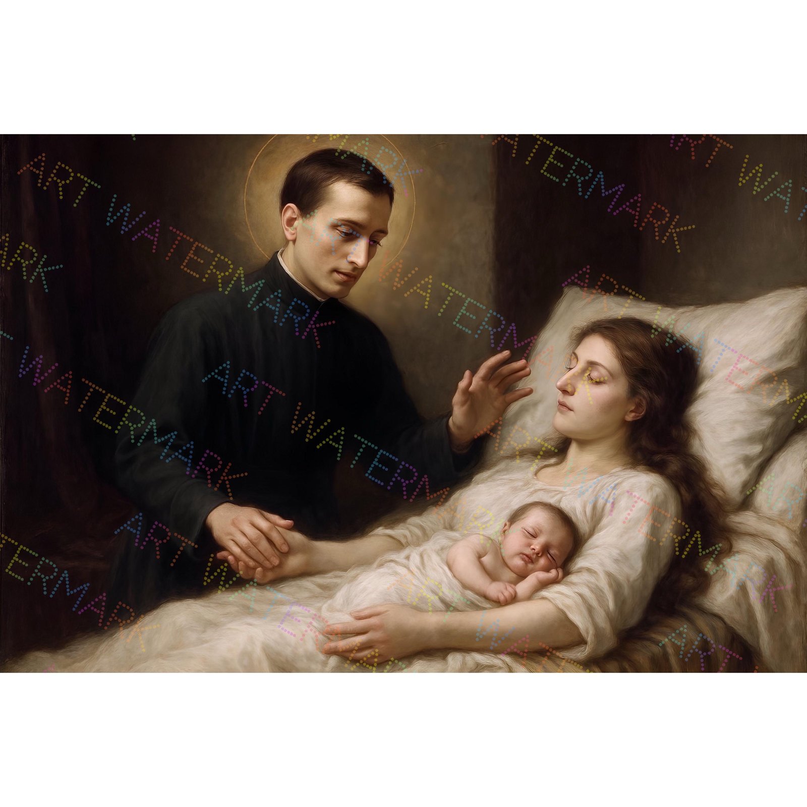 Saint Gerard Canvas Art: Catholic Patron Saint of Pregnancy