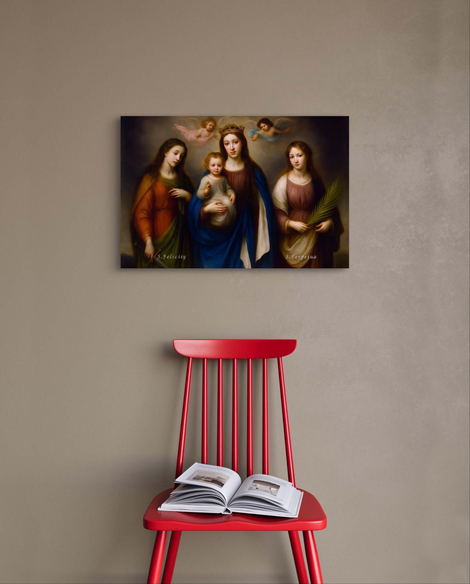 Saint Felicity and Perpetua Canvas Art: Catholic Religious Decor - Image 4