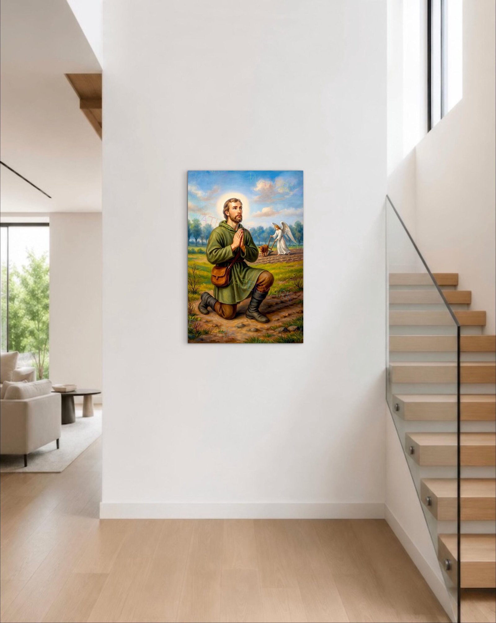 Saint Isidore Canvas | Patron Saint of Farmers - Image 4