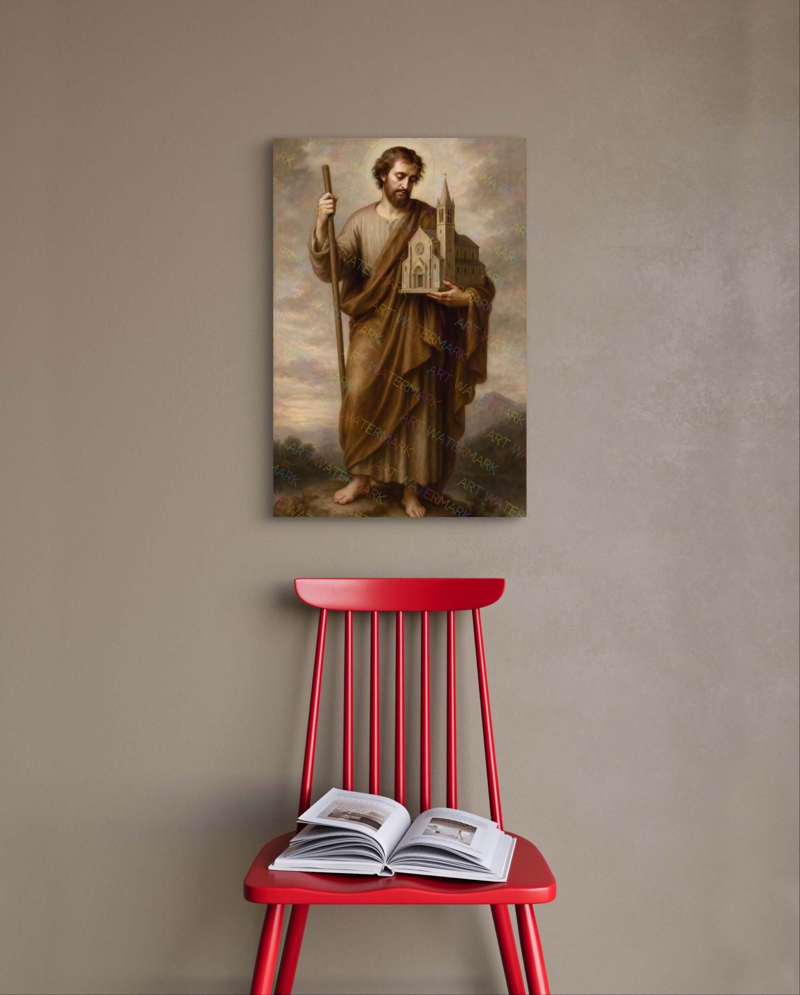 St Joseph Protector of Holy Church Digital Print, Saint Joseph Picture, Catholic Wall Art, Digital Download - Image 5