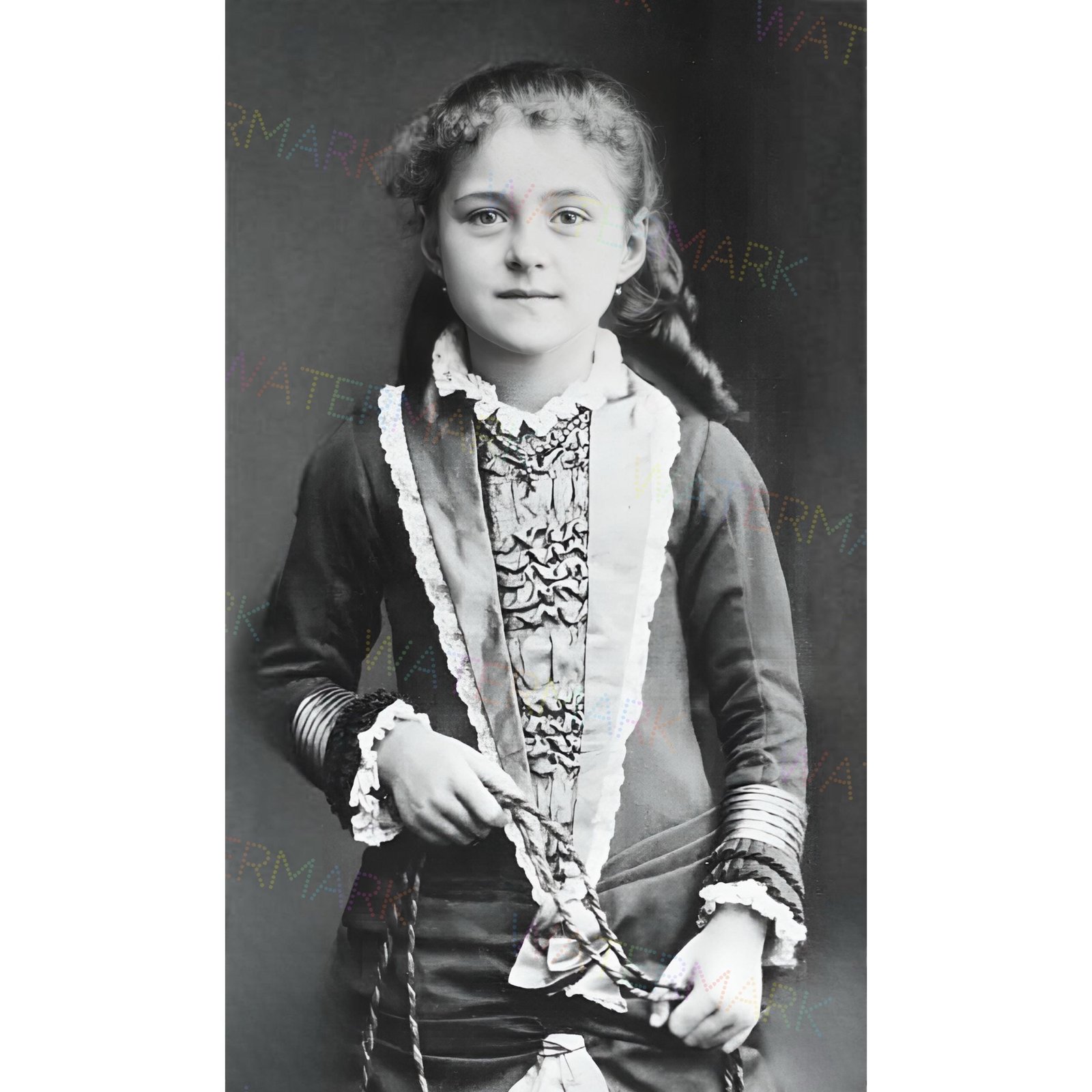 St. Thérèse of Lisieux Childhood Portrait | Restored Catholic Canvas