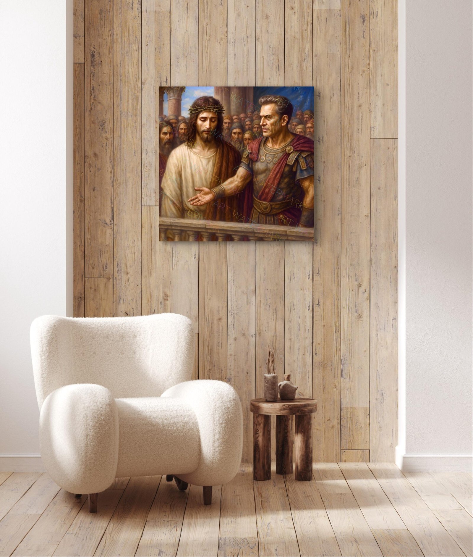 Jesus Before Pilate | Christian Digital Art Print | Passion of Christ Download | Catholic Wall Art | Lent Printable - Image 4