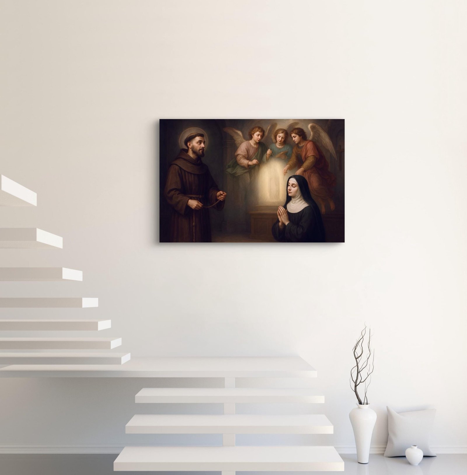 Our Lady of Good Success Canvas Print: Finishing of the Statue, Catholic Saints Art - Image 5