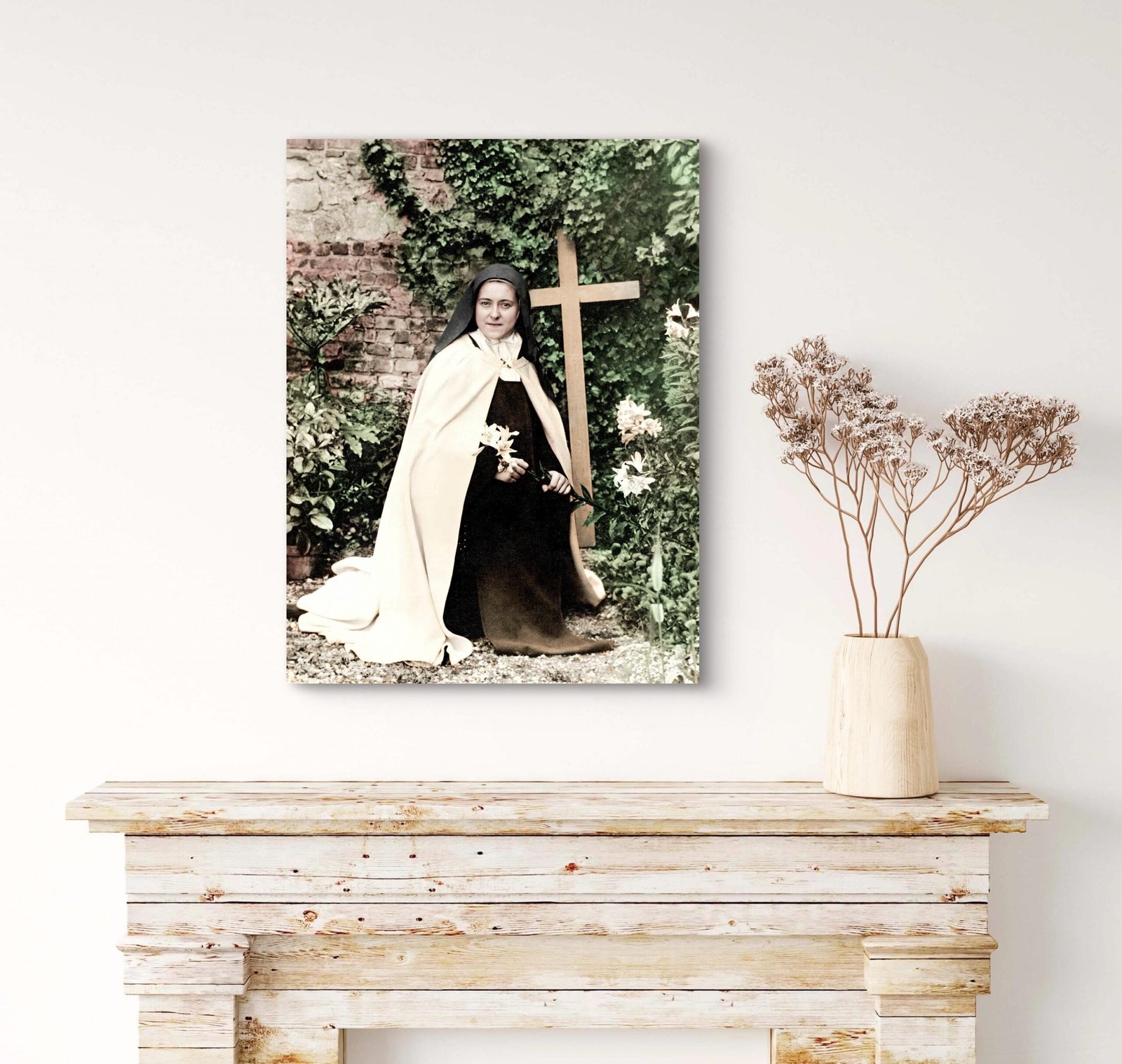 St. Thérèse of Lisieux Canvas Print: The Little Flower, Restored Photo Art - Image 2