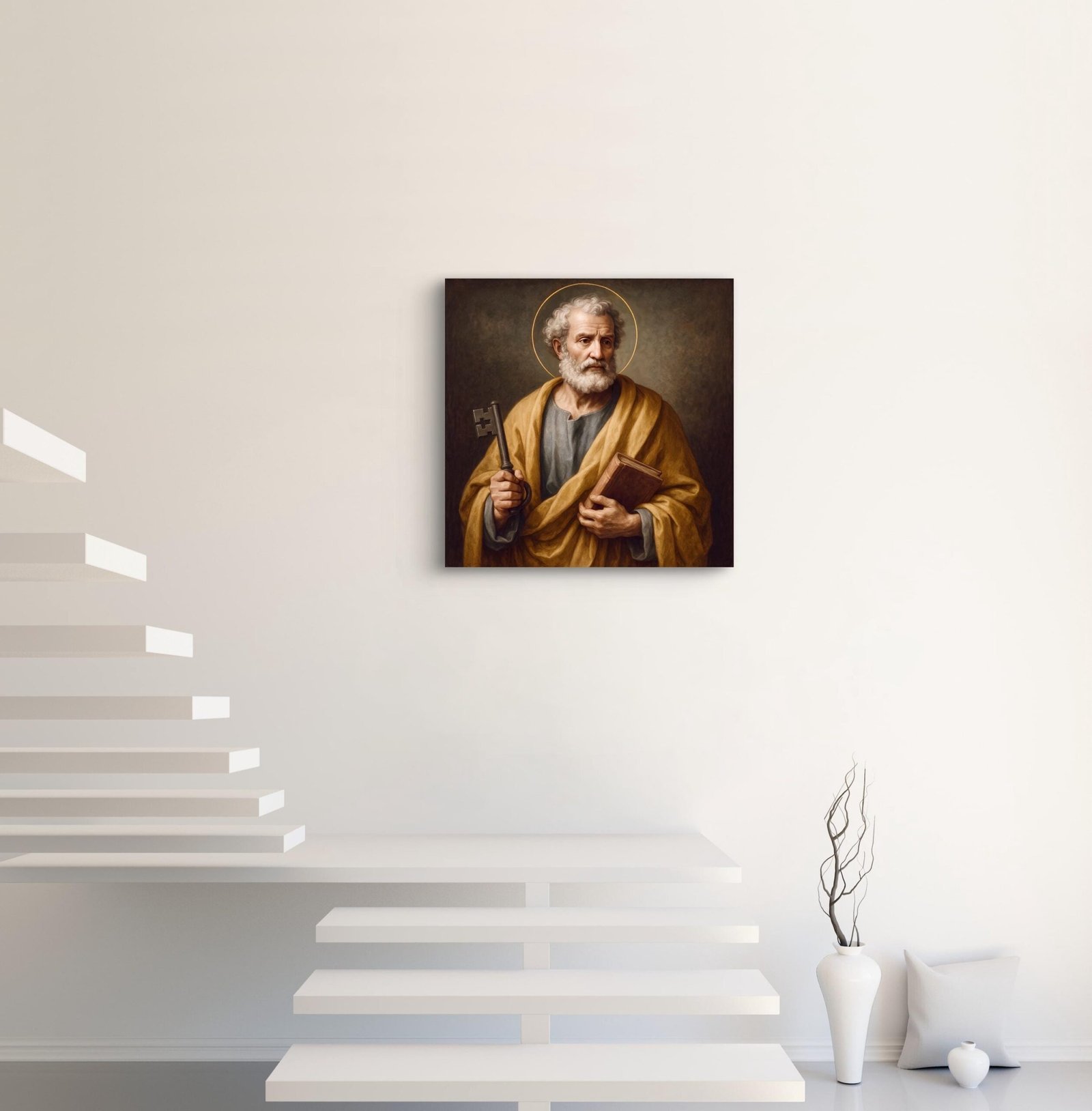 St Peter Canvas Print | Apostle, First Pope, Devotional Art - Image 2